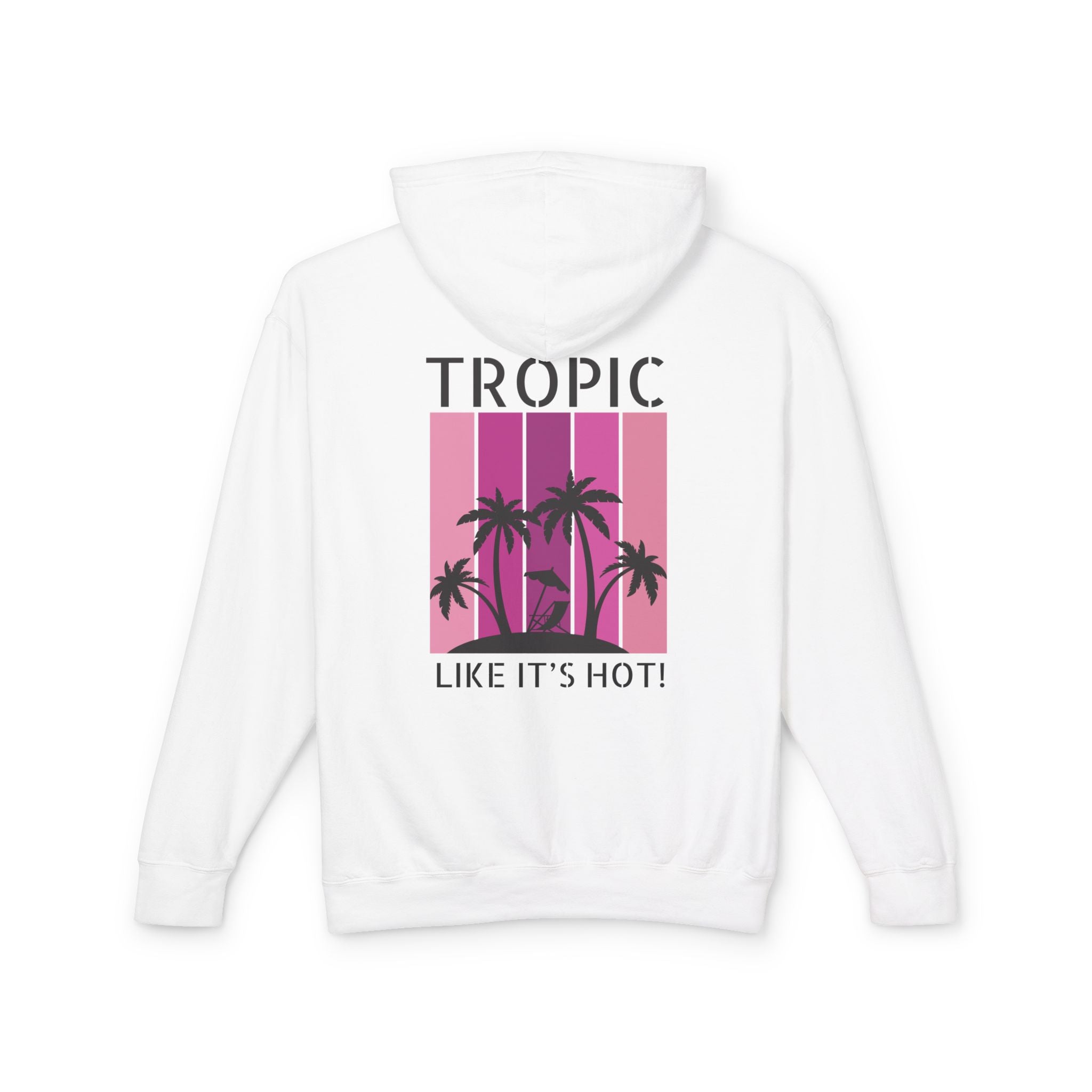 Tropic Panels Hoodie - Hot Summer Pink