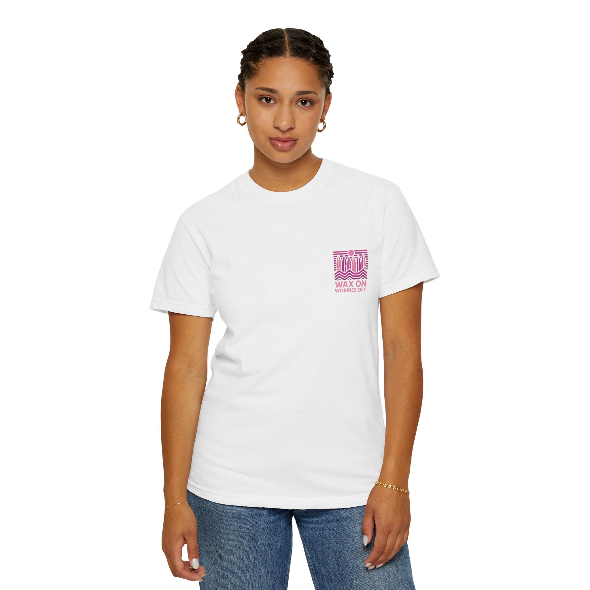 Boards Up 'Wax On' Relaxed Tee - Hot Summer Pink