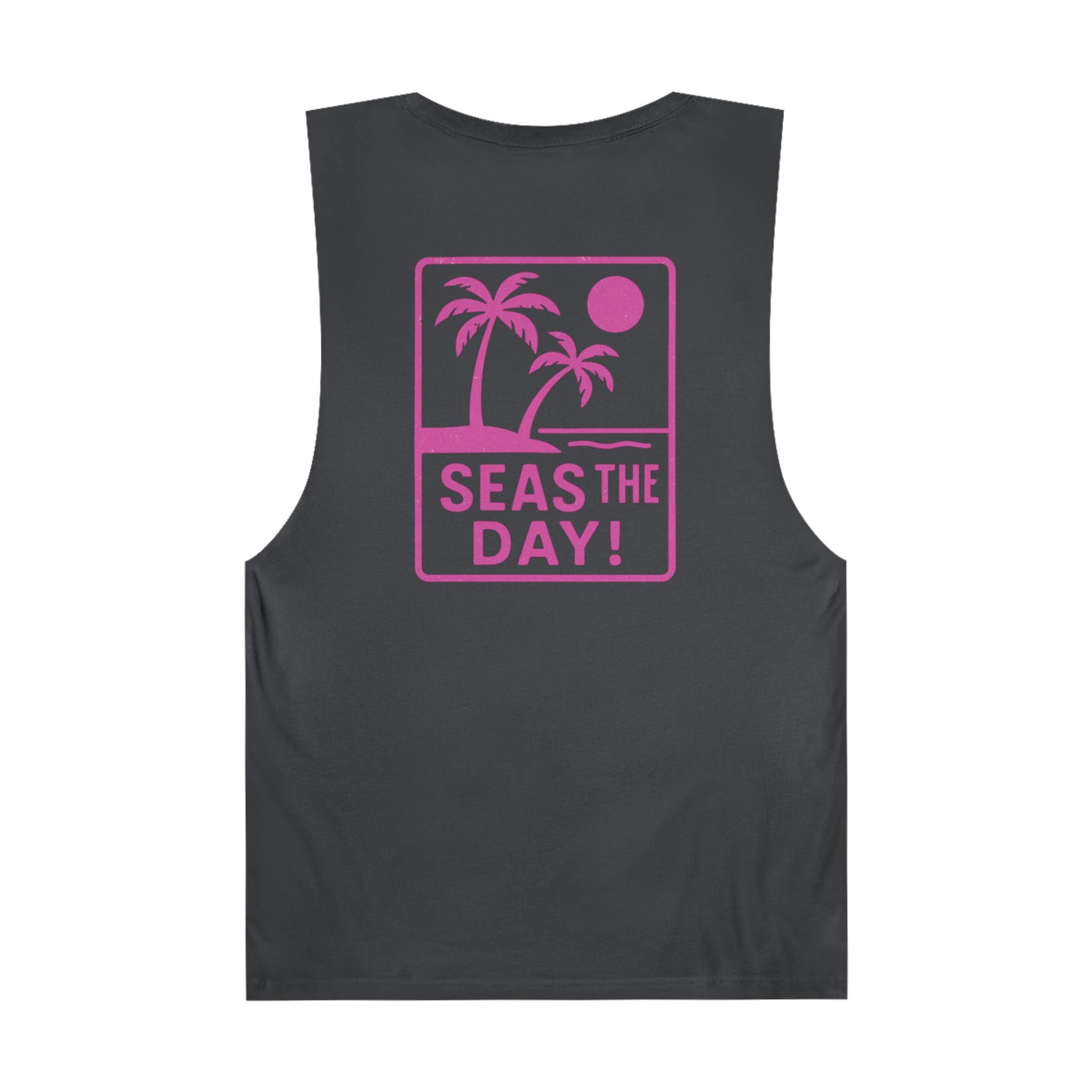 Tropic Beach 'Seas the Day' Chill Tank - Hot Summer Pink