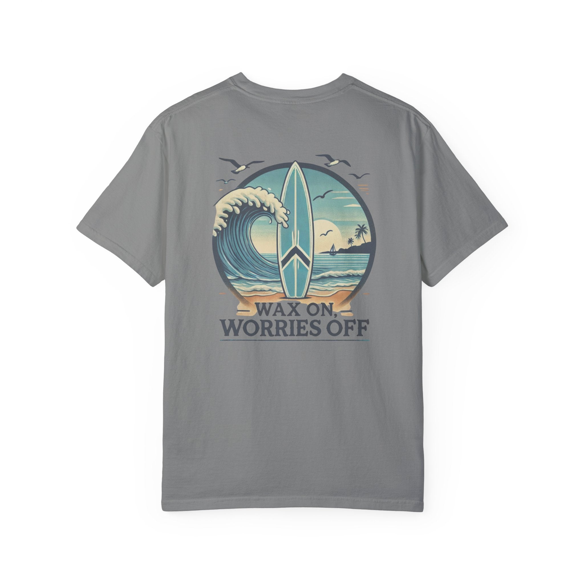 Wave Crest 'Wax On' Relaxed Tee - Acapulco Green