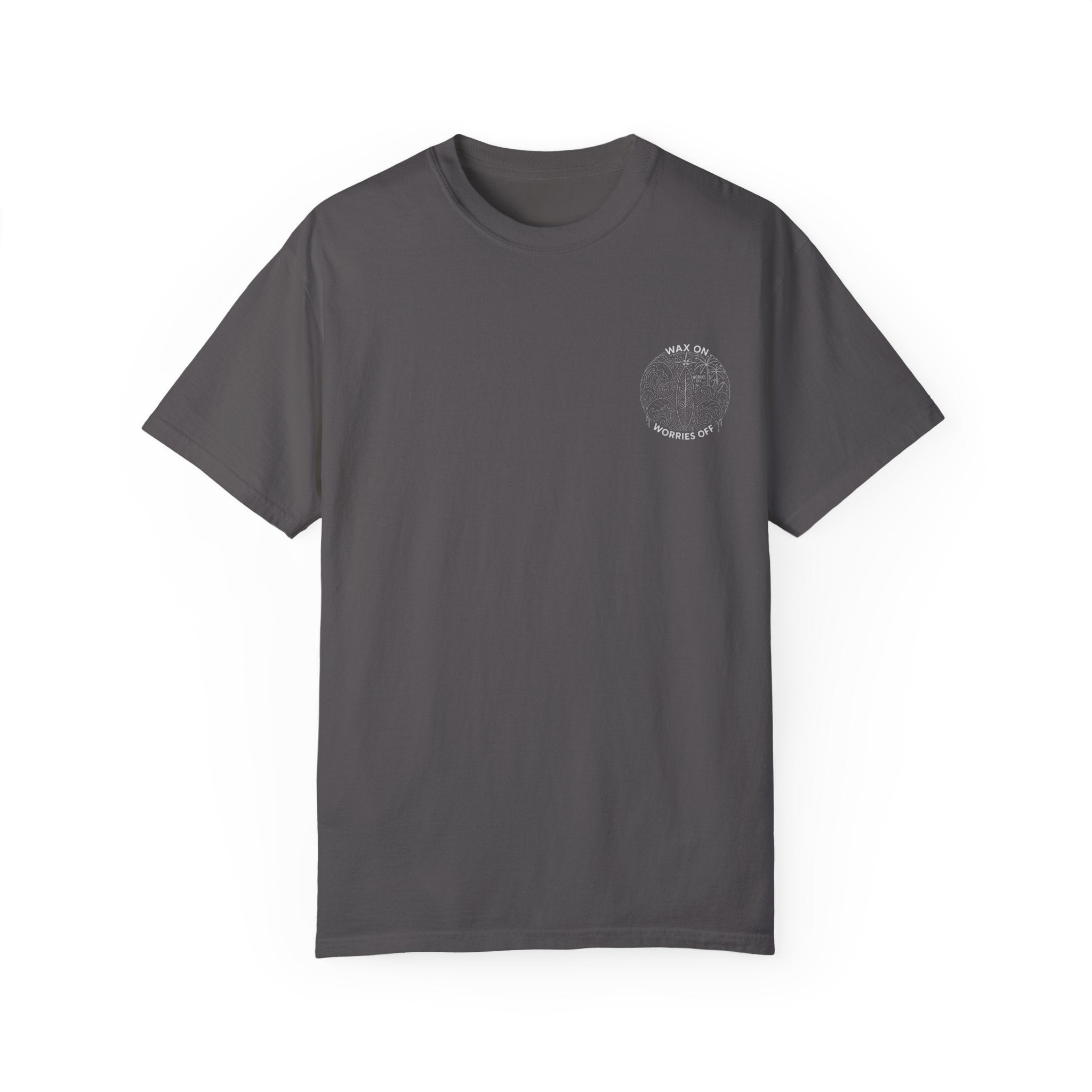 Vintage 'Wax On' Relaxed Tee - Pencil White