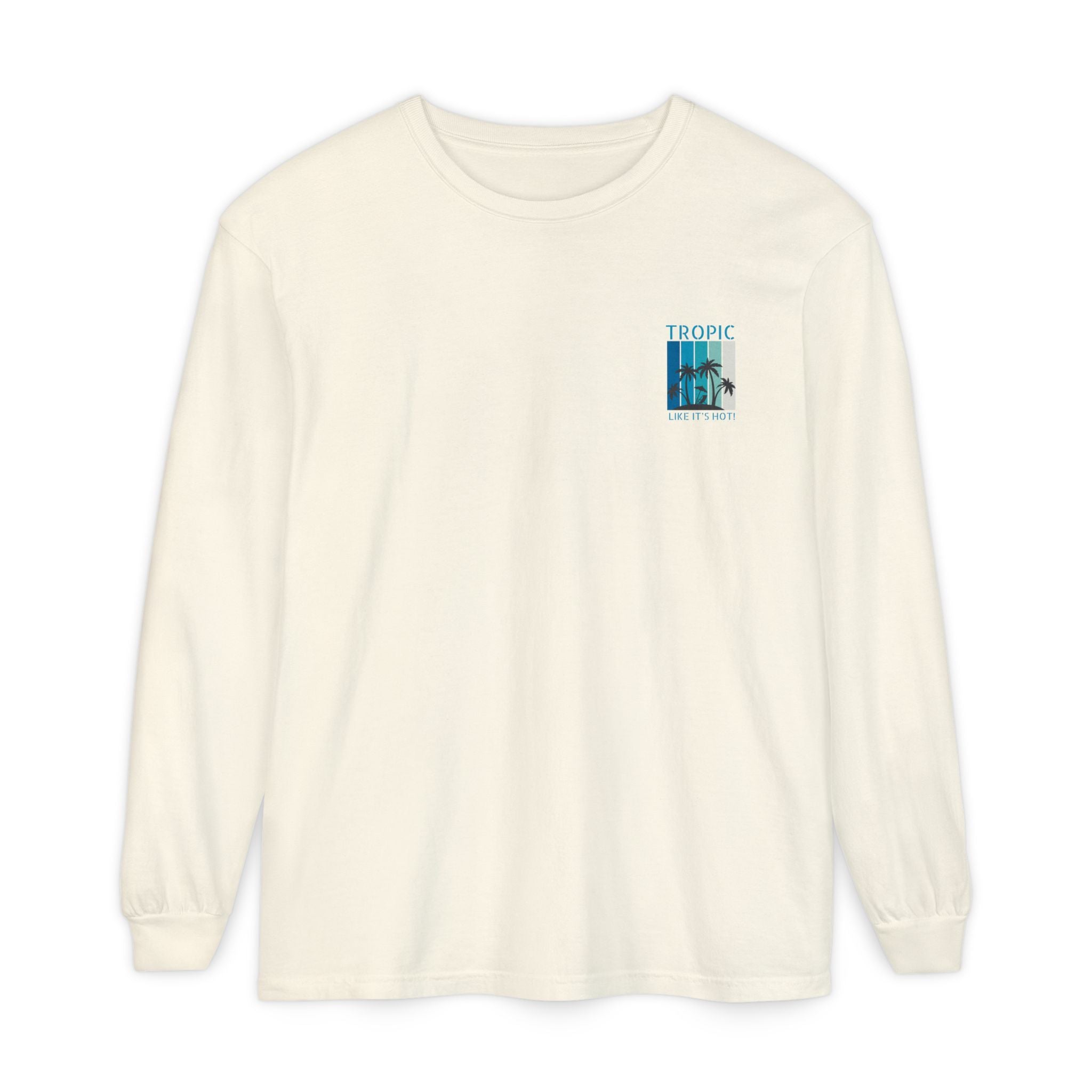 Tropic Panels Long Sleeve Tee - Big Blue Sky