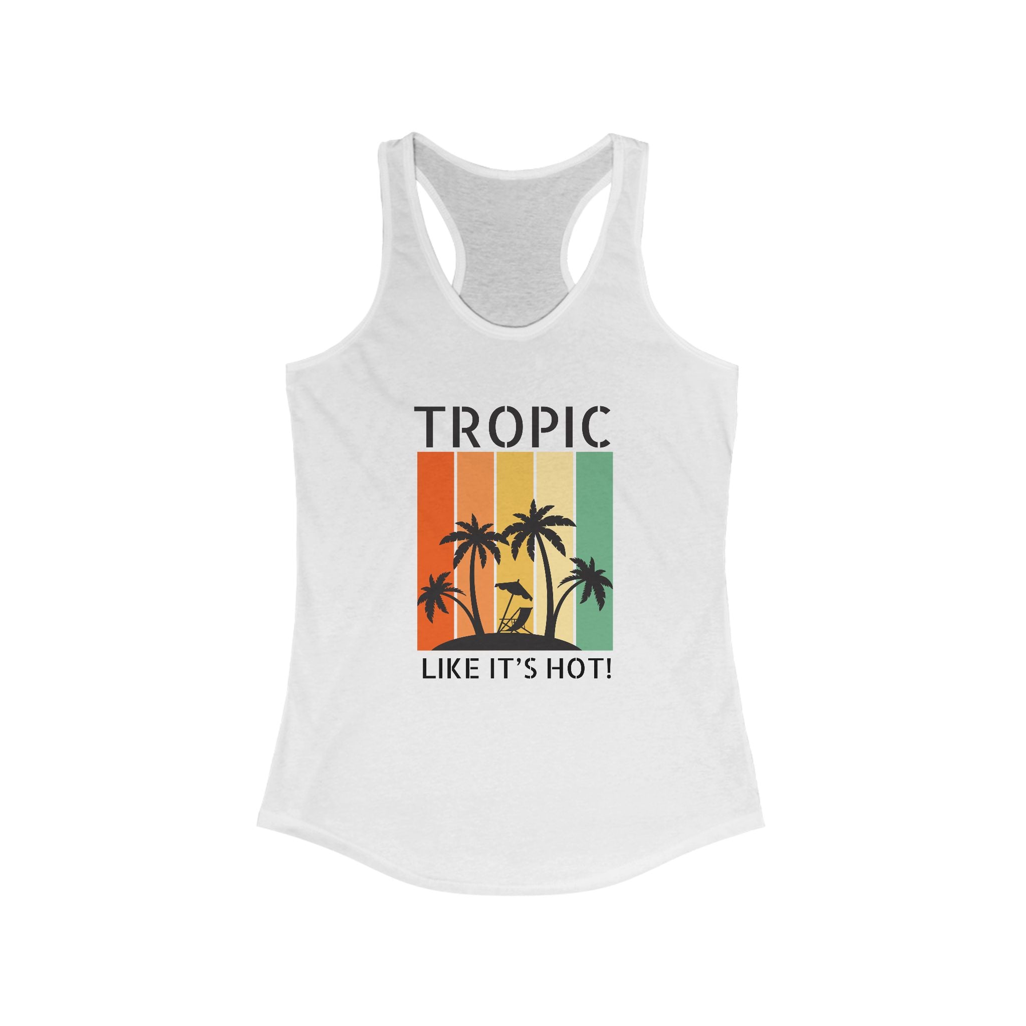 Tropic Panels Racerback Tank - Rainbow Sunset