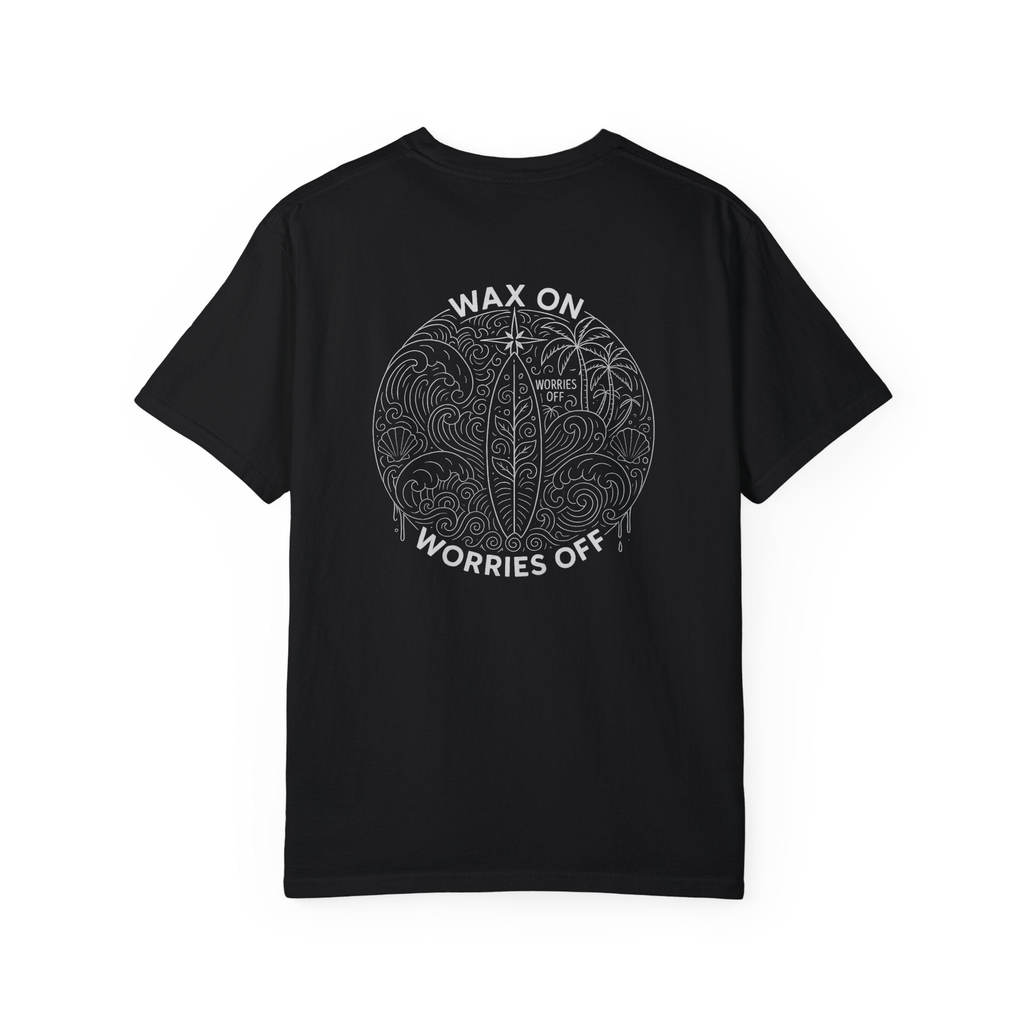 Vintage 'Wax On' Relaxed Tee - Pencil White