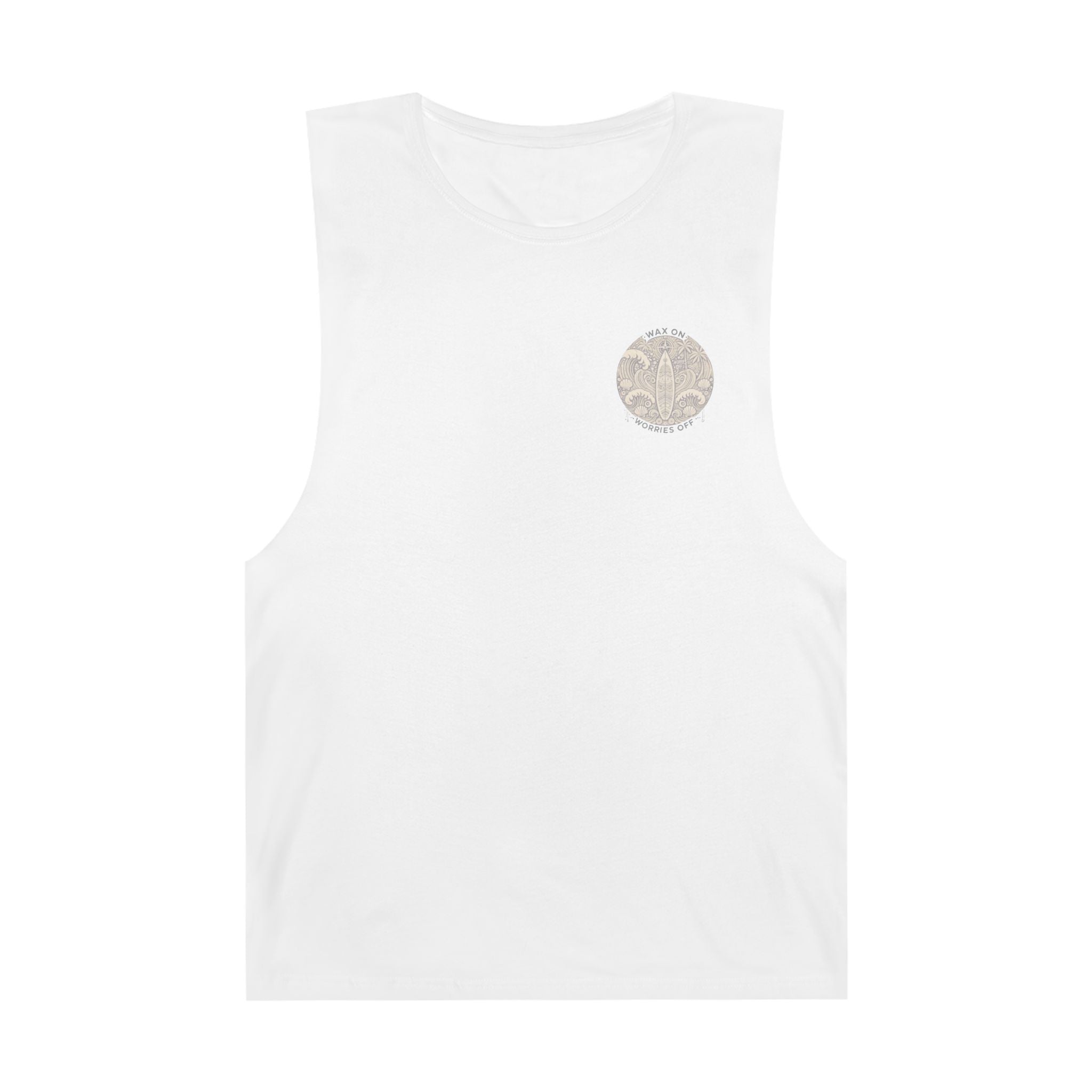 Vintage 'Wax On' Chill Tank - Sand