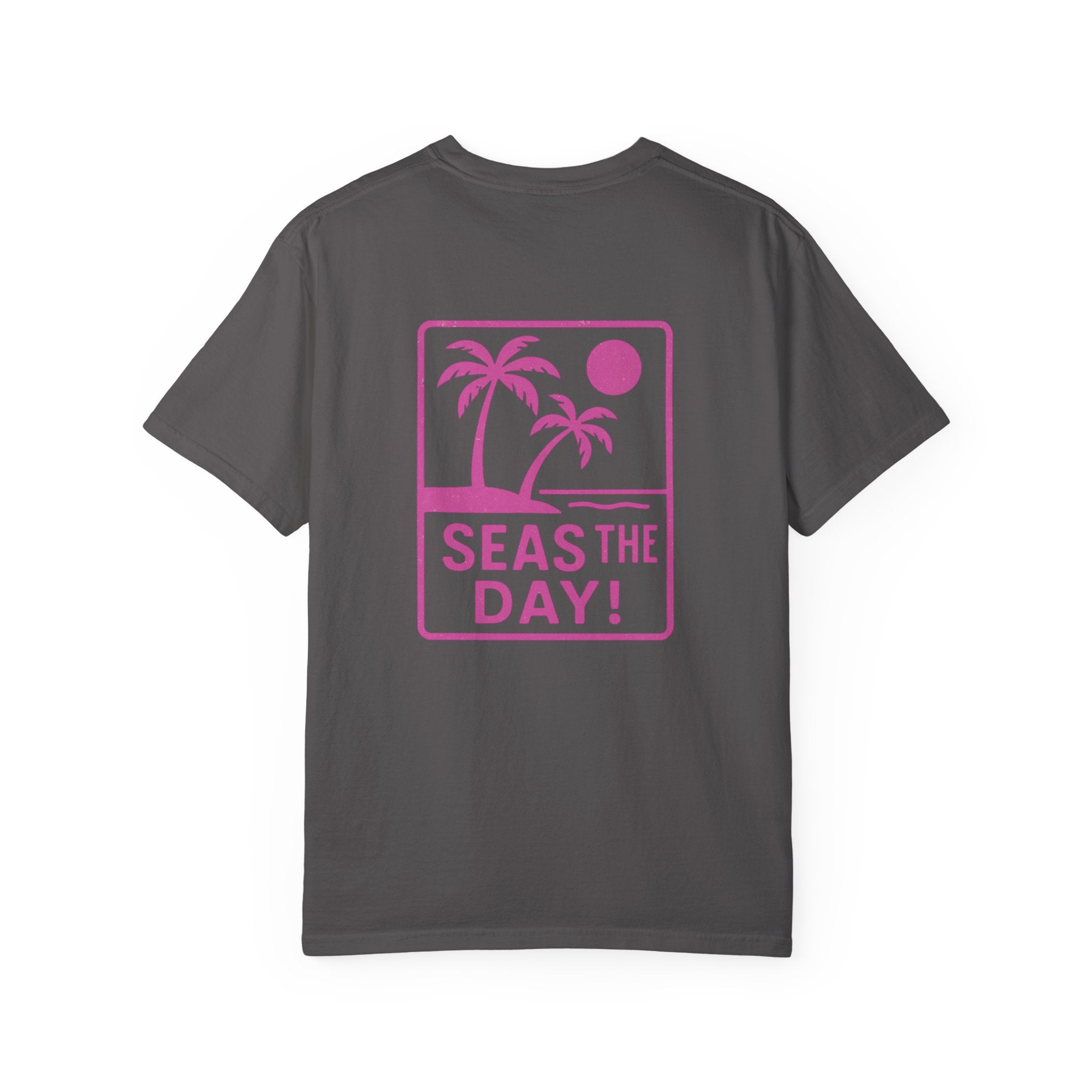 Tropic Beach 'Seas The Day' Relaxed Tee - Hot Summer Pink