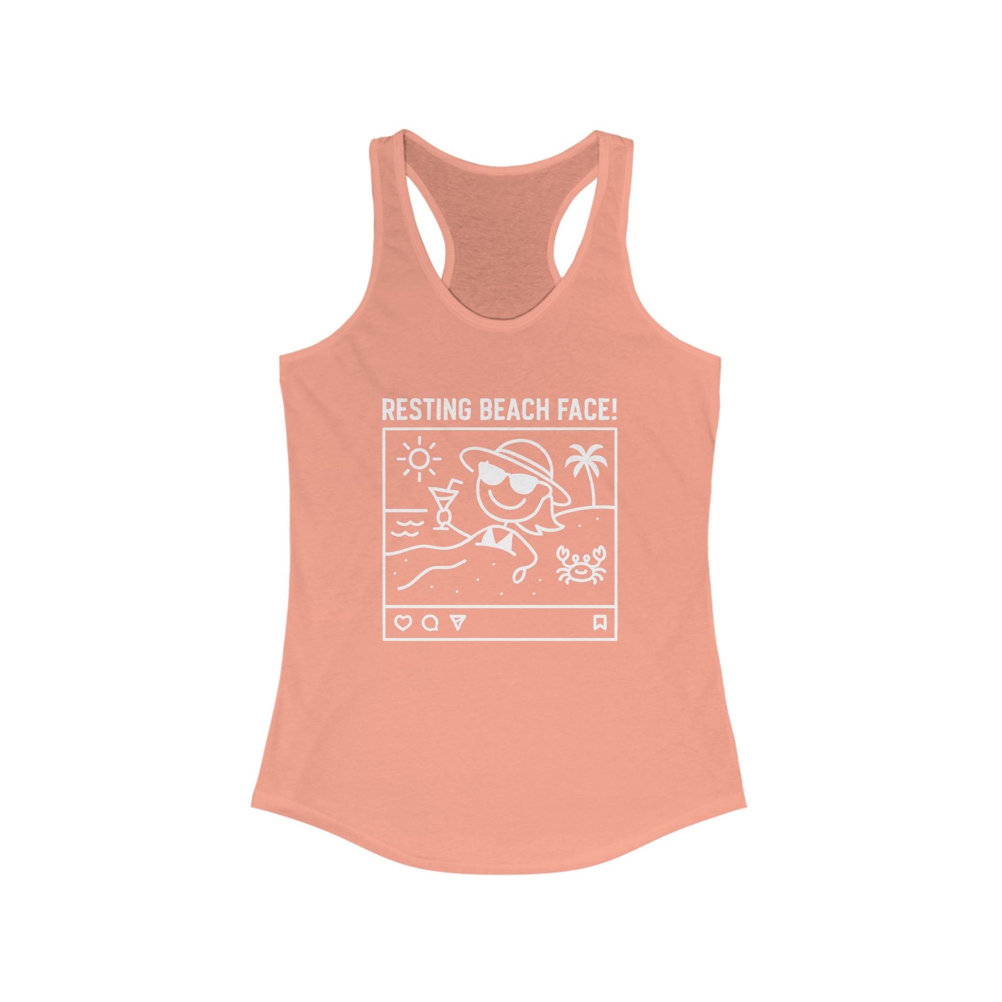 Resting Beach Face! Racerback Tank - Neck Deep