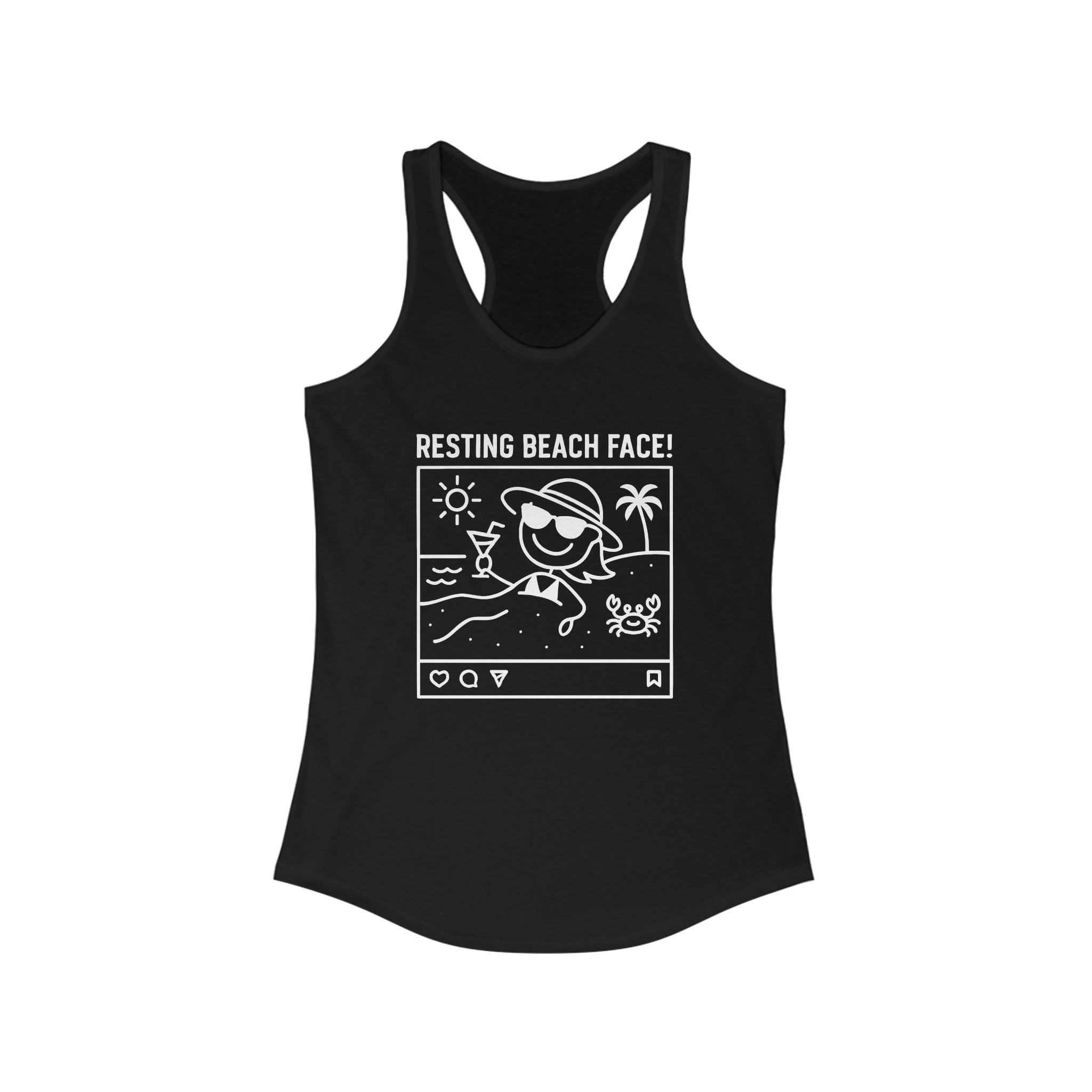 Resting Beach Face! Racerback Tank - Neck Deep