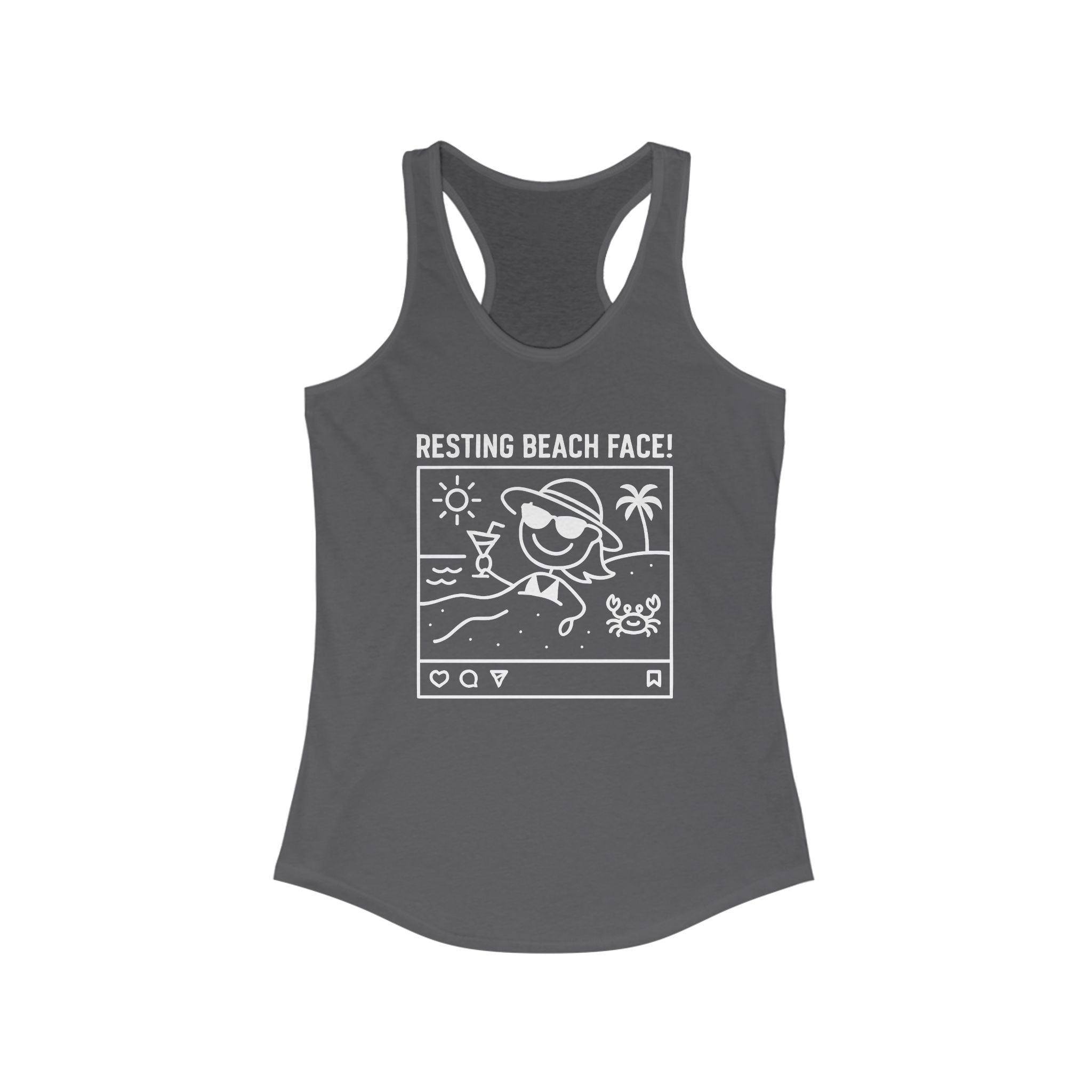 Resting Beach Face! Racerback Tank - Neck Deep