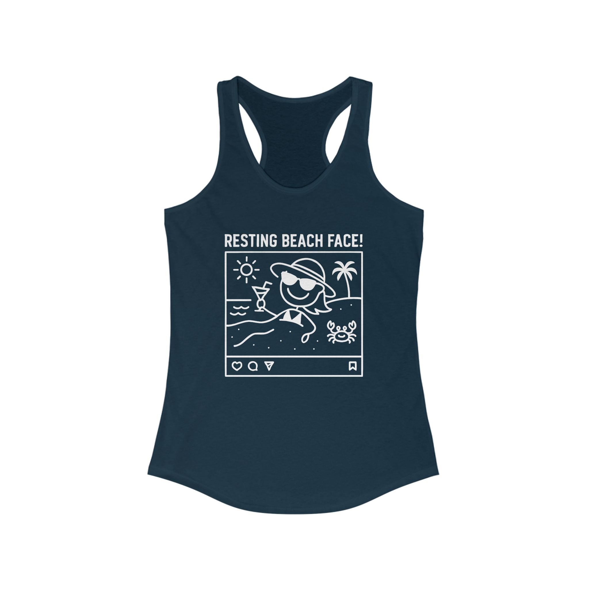 Resting Beach Face! Racerback Tank - Neck Deep