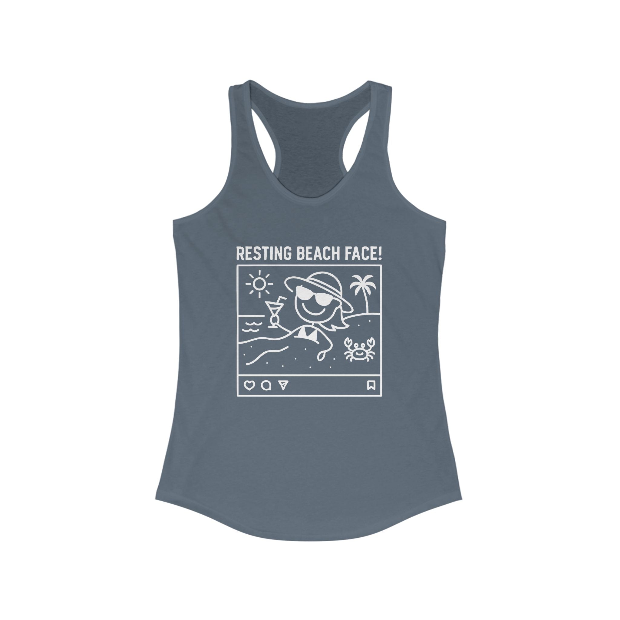 Resting Beach Face! Racerback Tank - Neck Deep