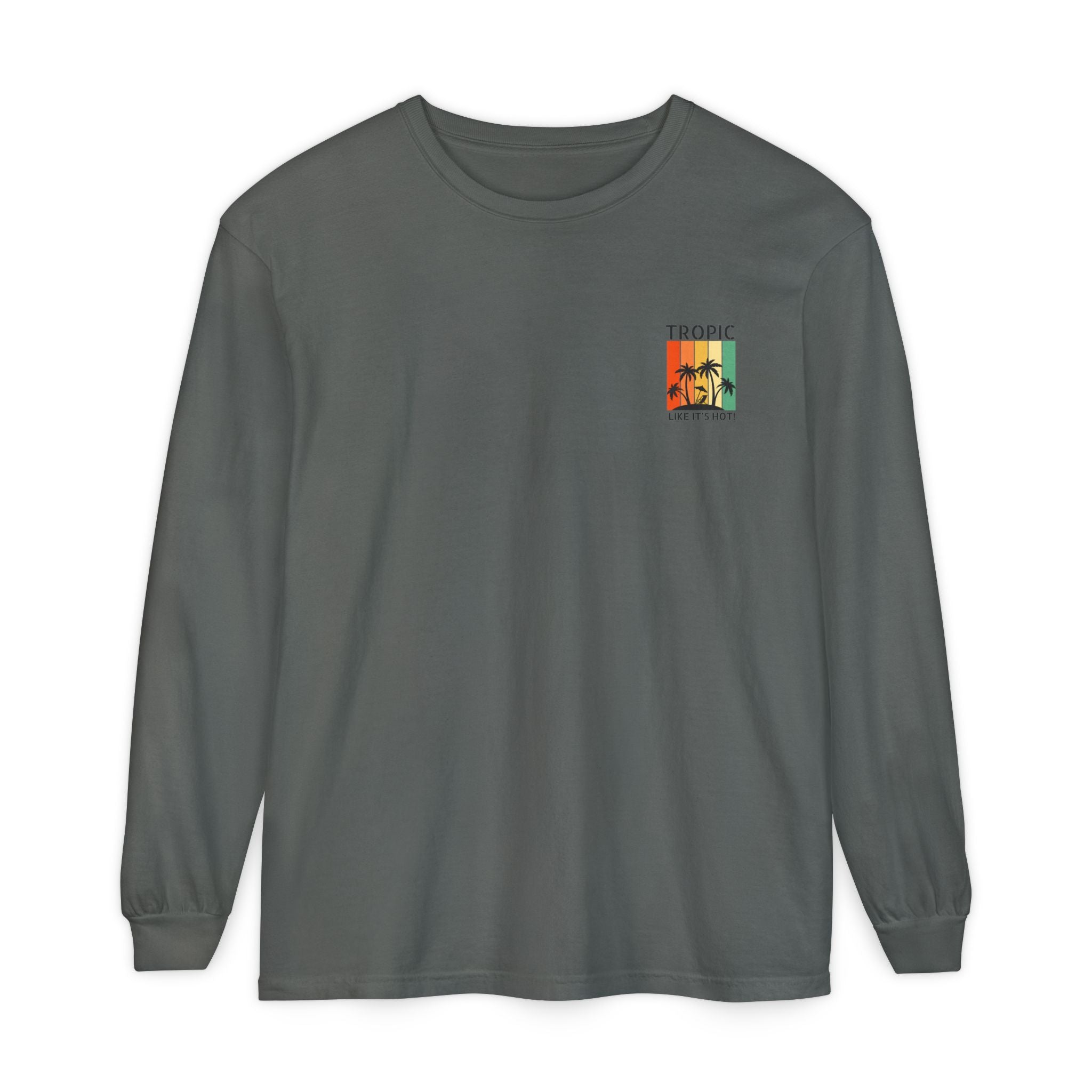 Tropic Panels Long Sleeve Tee - Rainbow Sunset