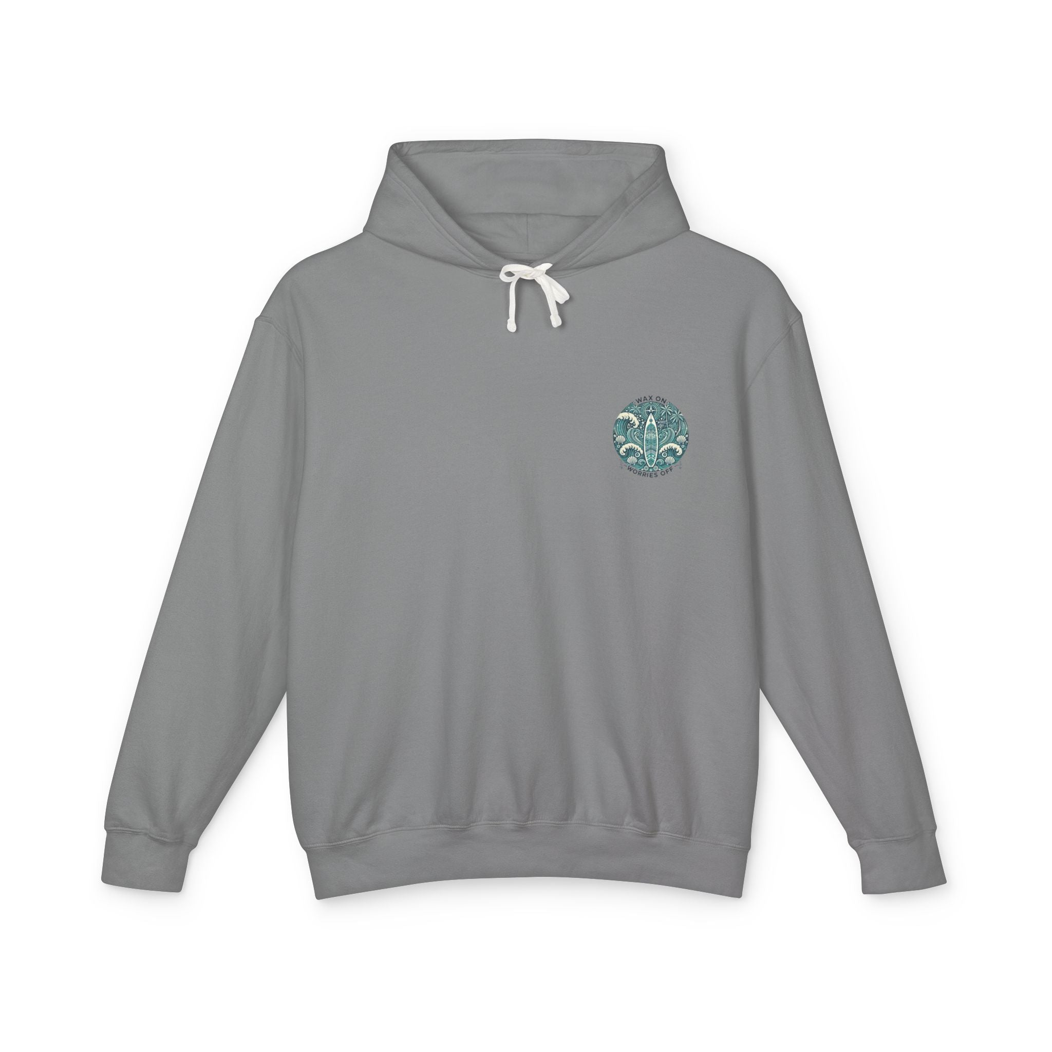 Vintage 'Wax On' Hoodie - Seafoam Green