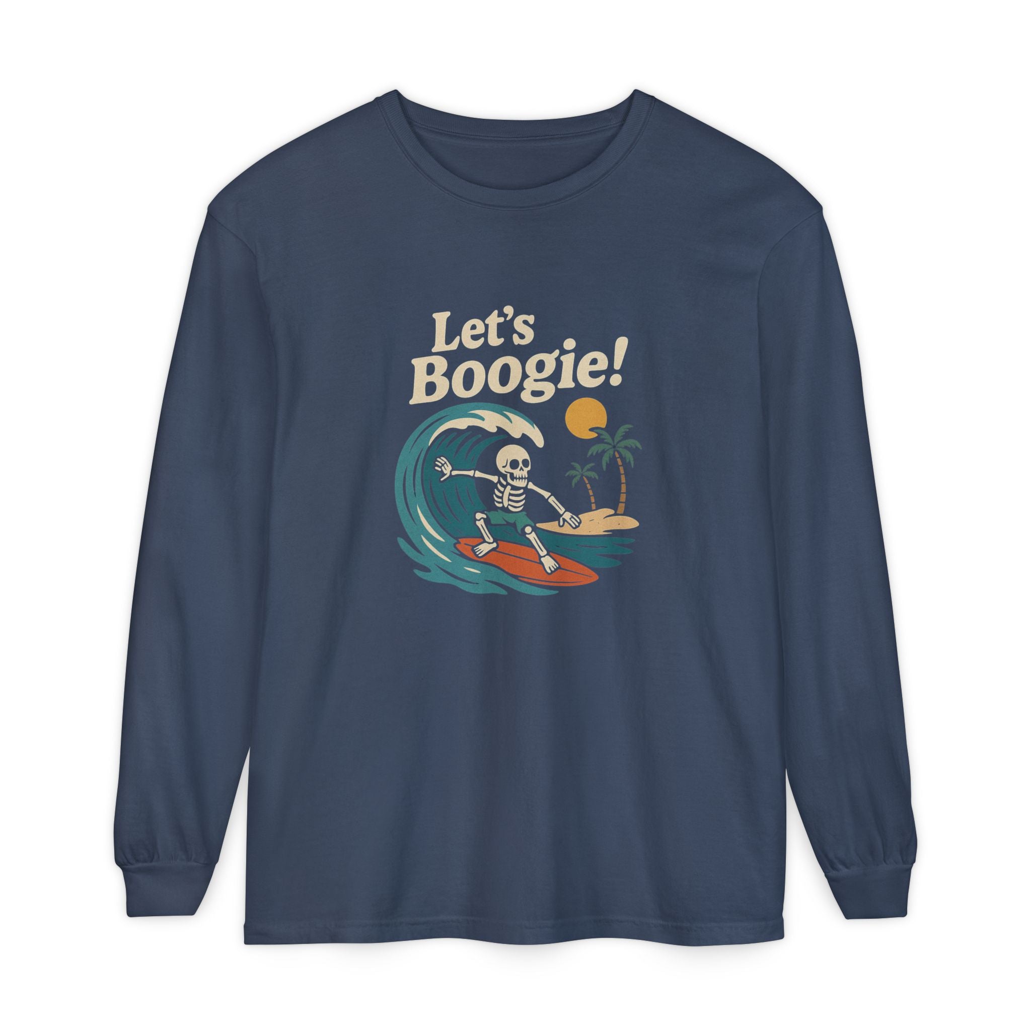 Skully 'Let's Boogie!' Long Sleeve Tee - Bold Front