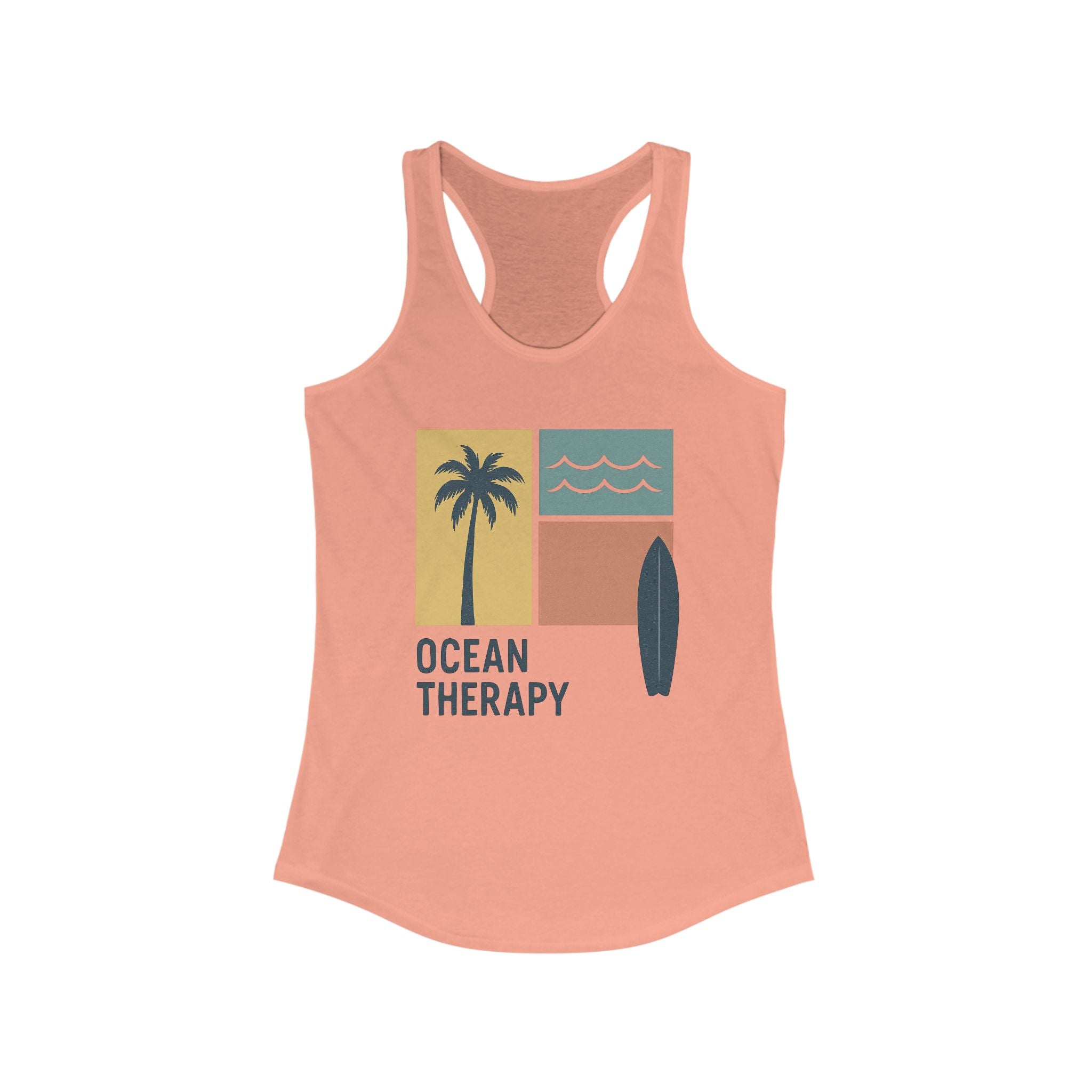 Ocean Therapy Racerback Tank - Beach Block Golden Hour