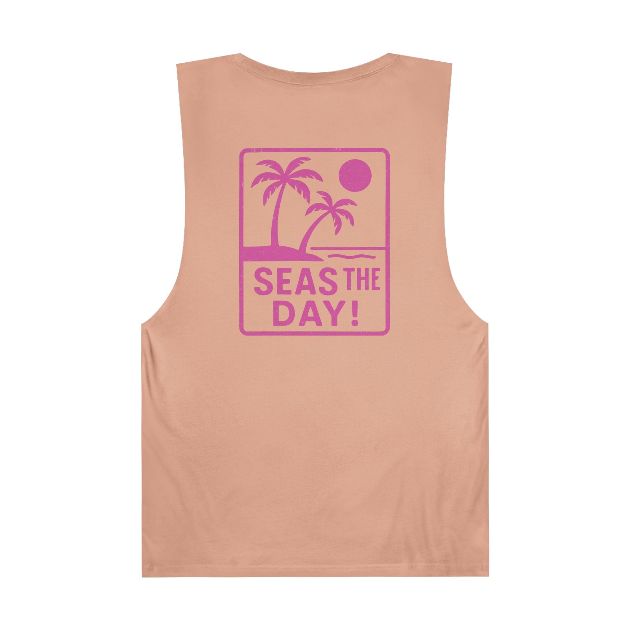 Tropic Beach 'Seas the Day' Chill Tank - Hot Summer Pink