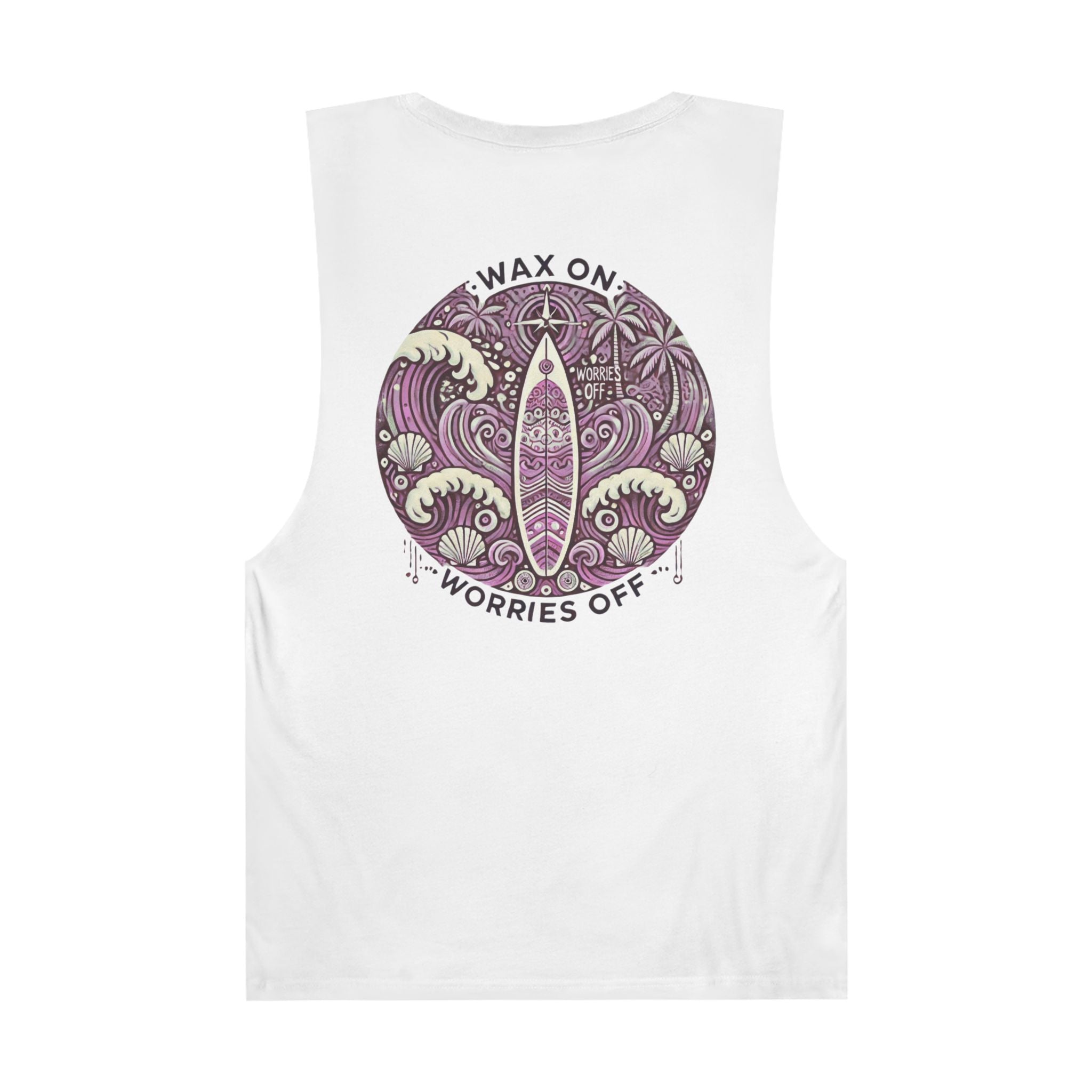 Vintage 'Wax On' Chill Tank - Lilac
