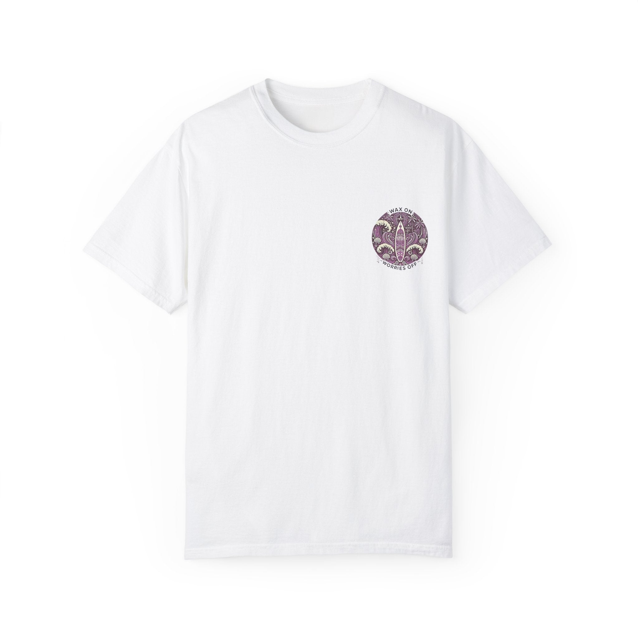 Vintage 'Wax On' Relaxed Tee - Lilac