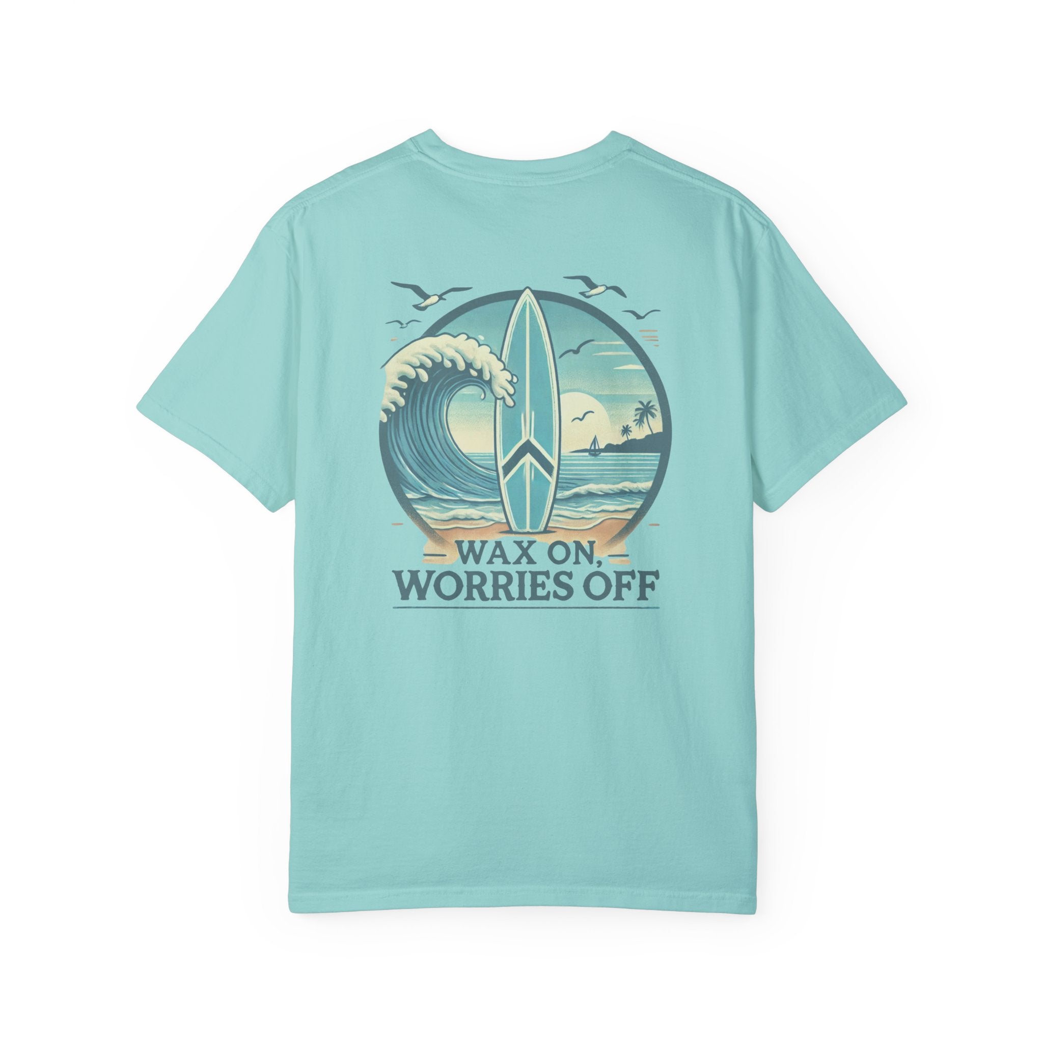 Wave Crest 'Wax On' Relaxed Tee - Acapulco Green