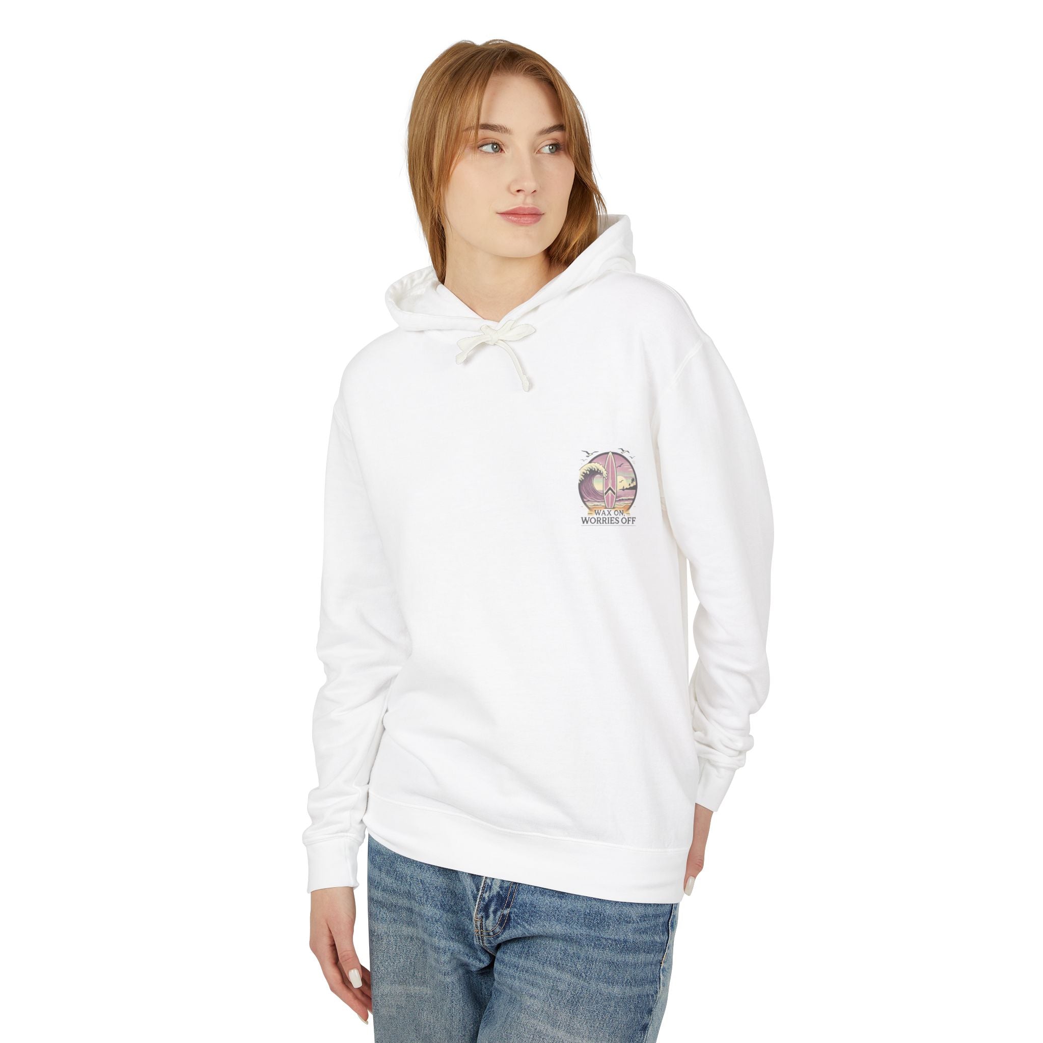 Wave Crest 'Wax On' Hoodie - Clamshell Pink