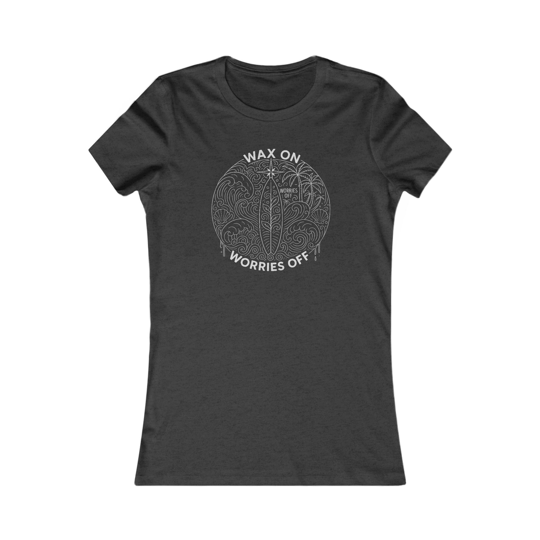 Vintage 'Wax On' Favorite Tee - Pencil White