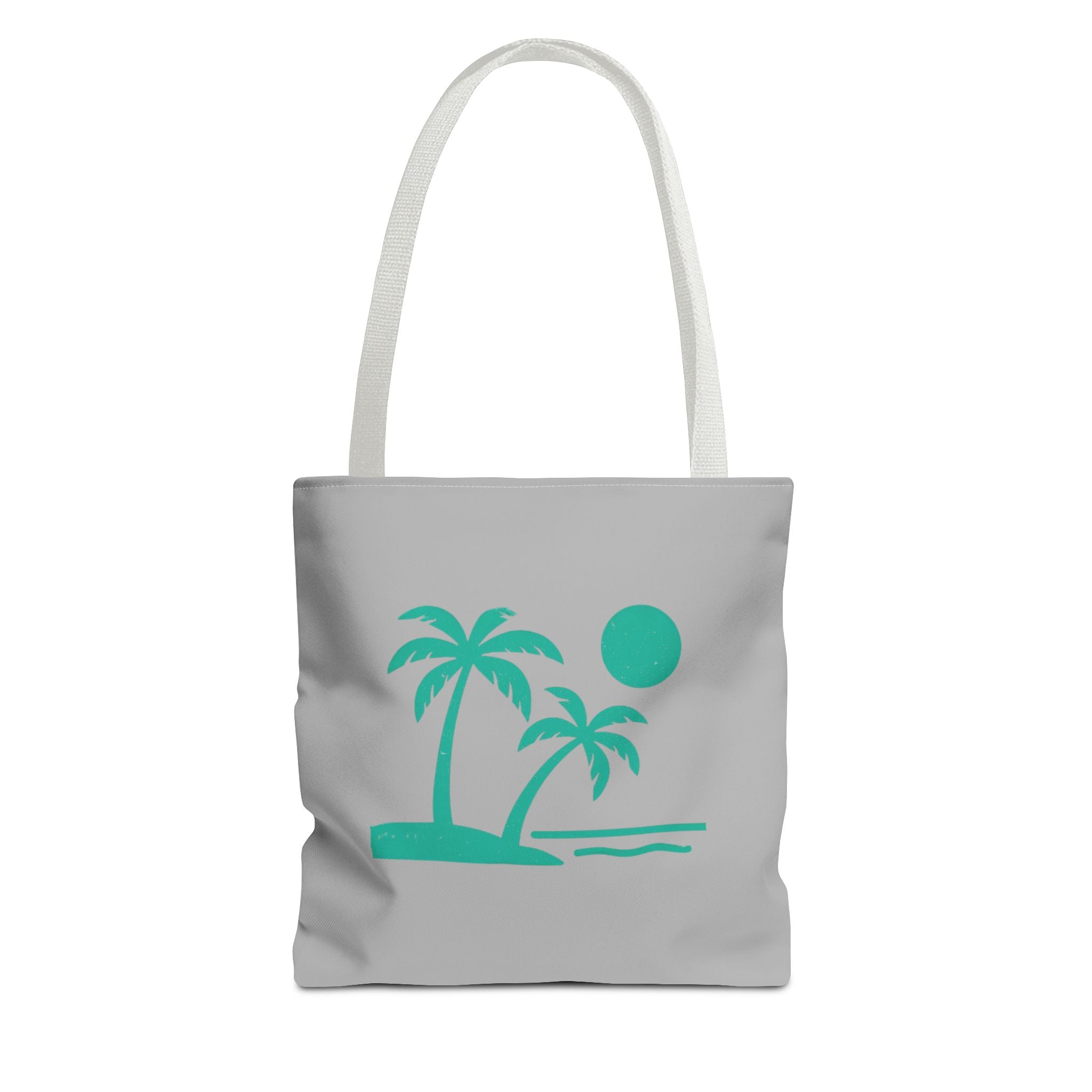 Tropic Beach Canvas Tote Bag - Seafoam Green