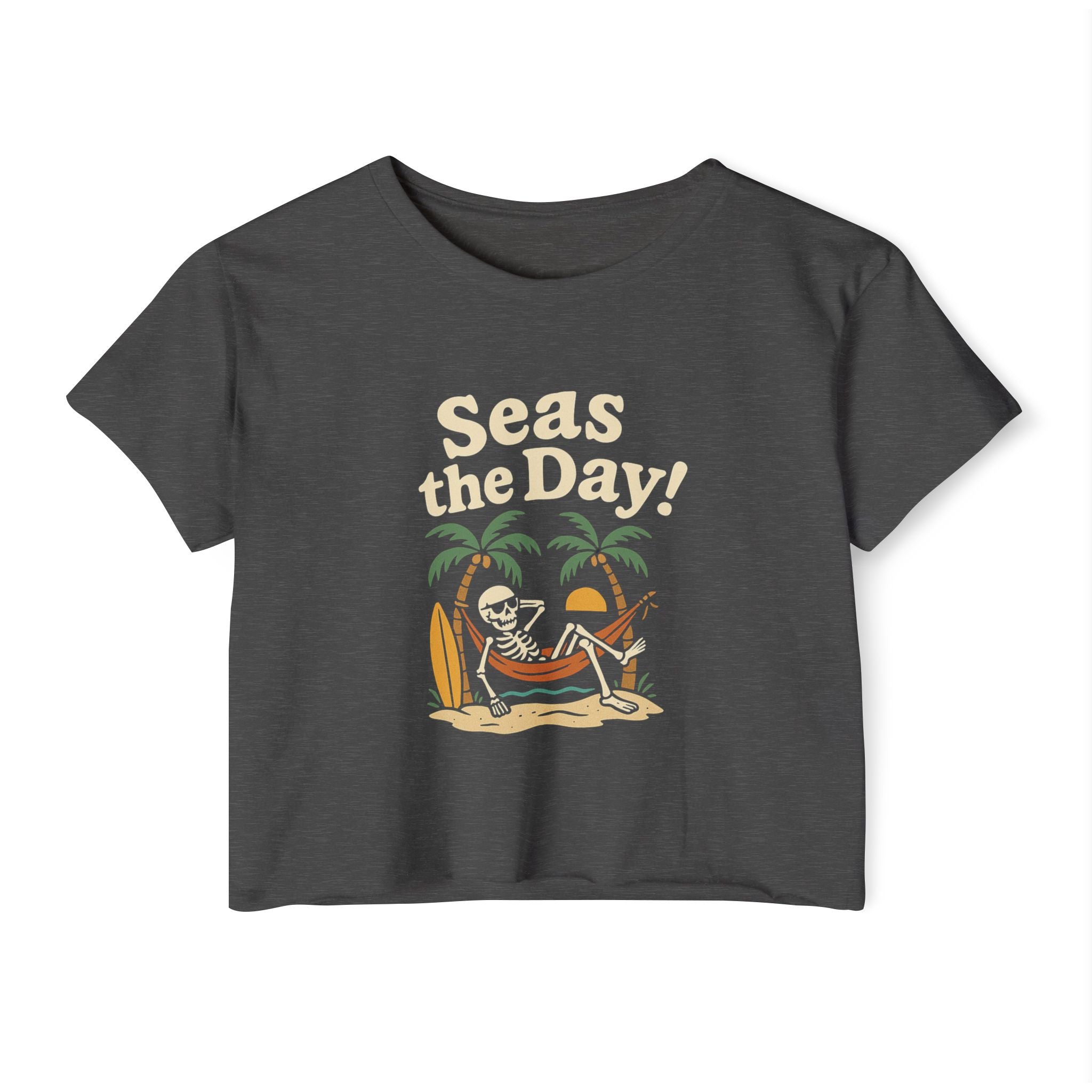 Skully 'Seas the Day' Festival Crop Top
