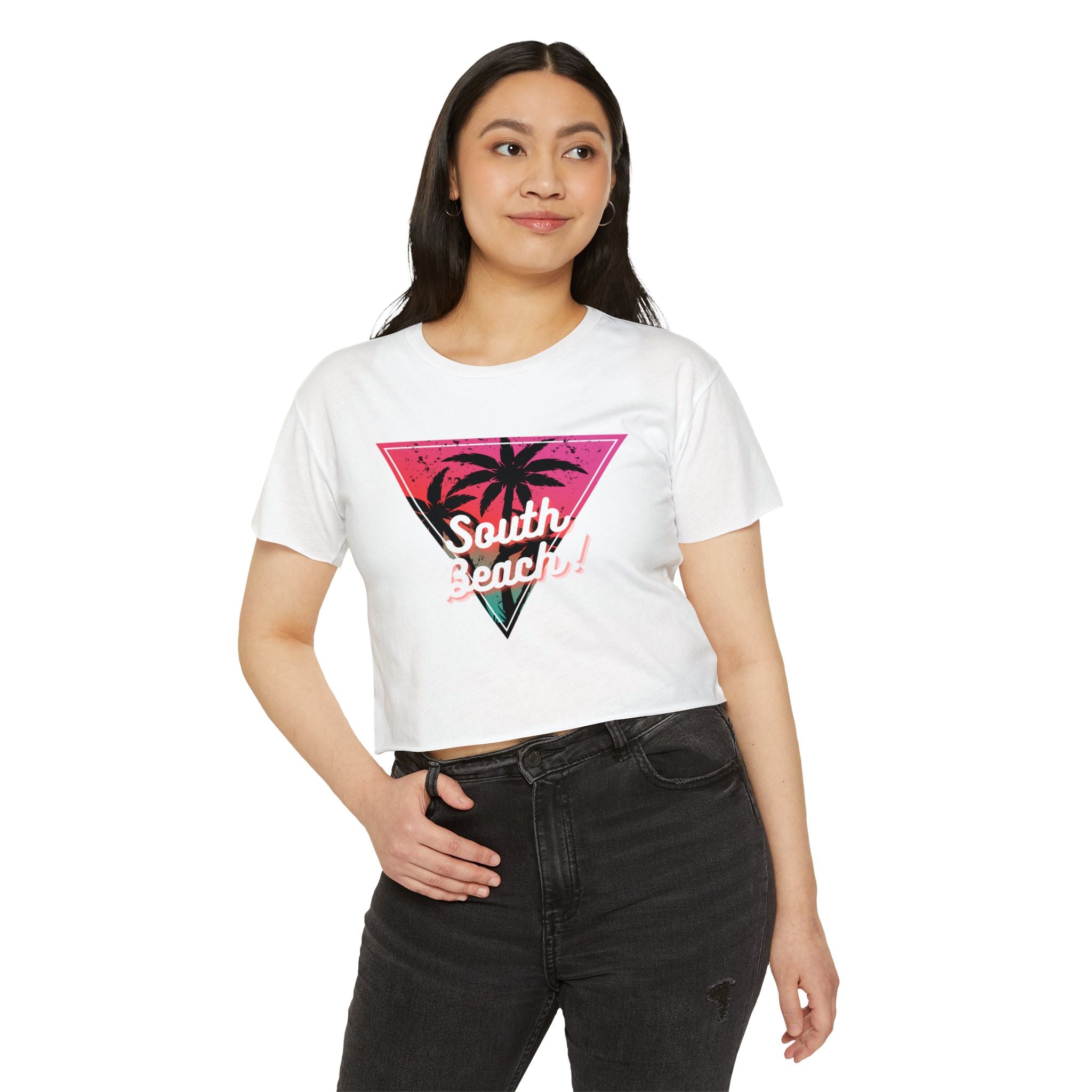 Watermelon Paradise 'South Beach' Festival Crop Top