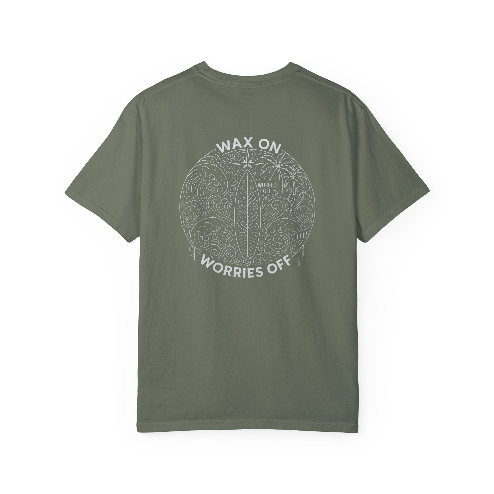 Vintage 'Wax On' Relaxed Tee - Pencil White