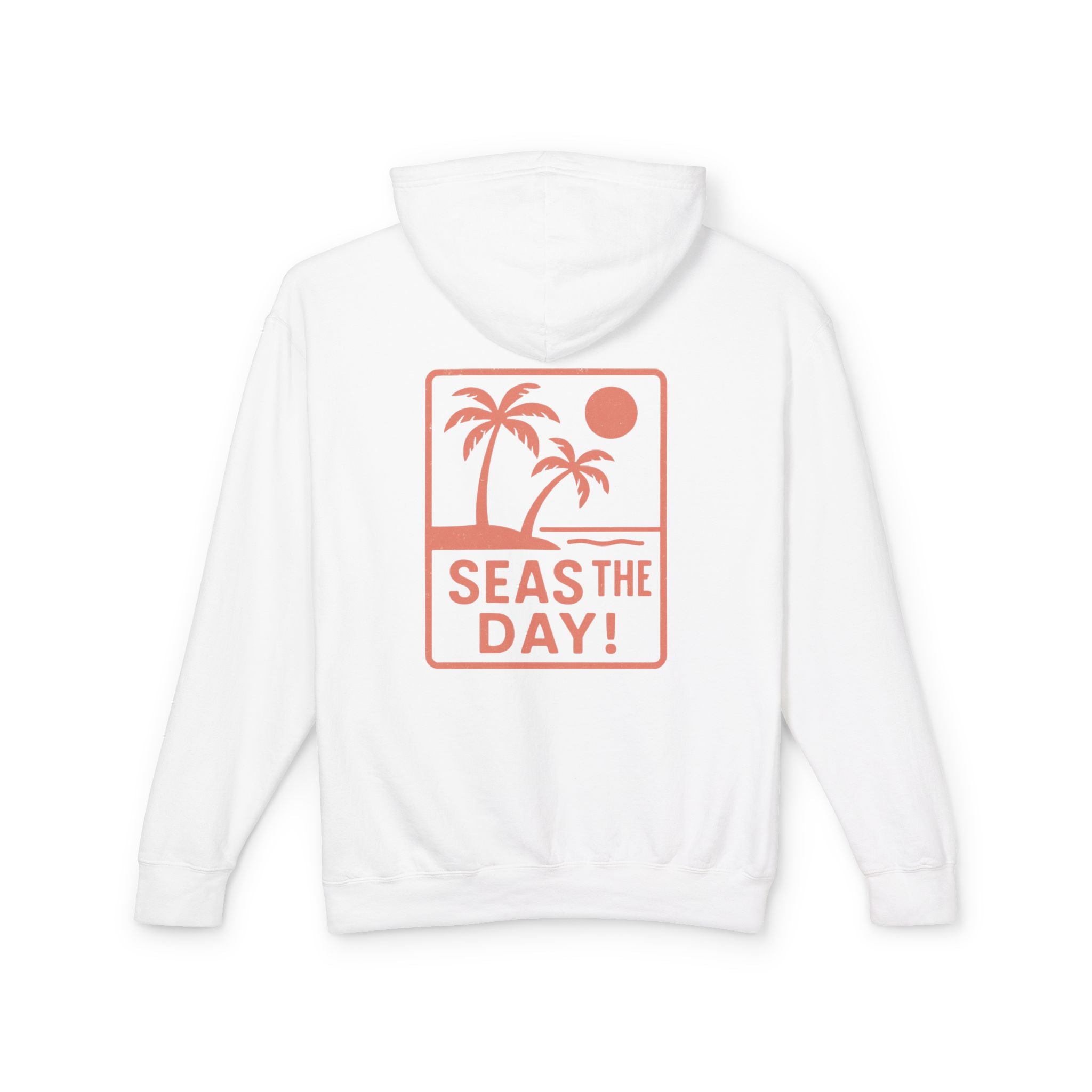 Tropic Beach 'Seas the Day' Hoodie - Sunset Orange