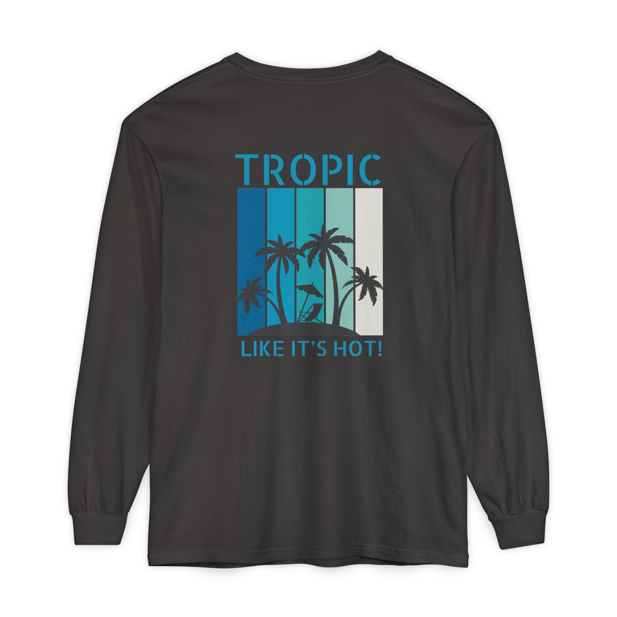 Tropic Panels Long Sleeve Tee - Big Blue Sky