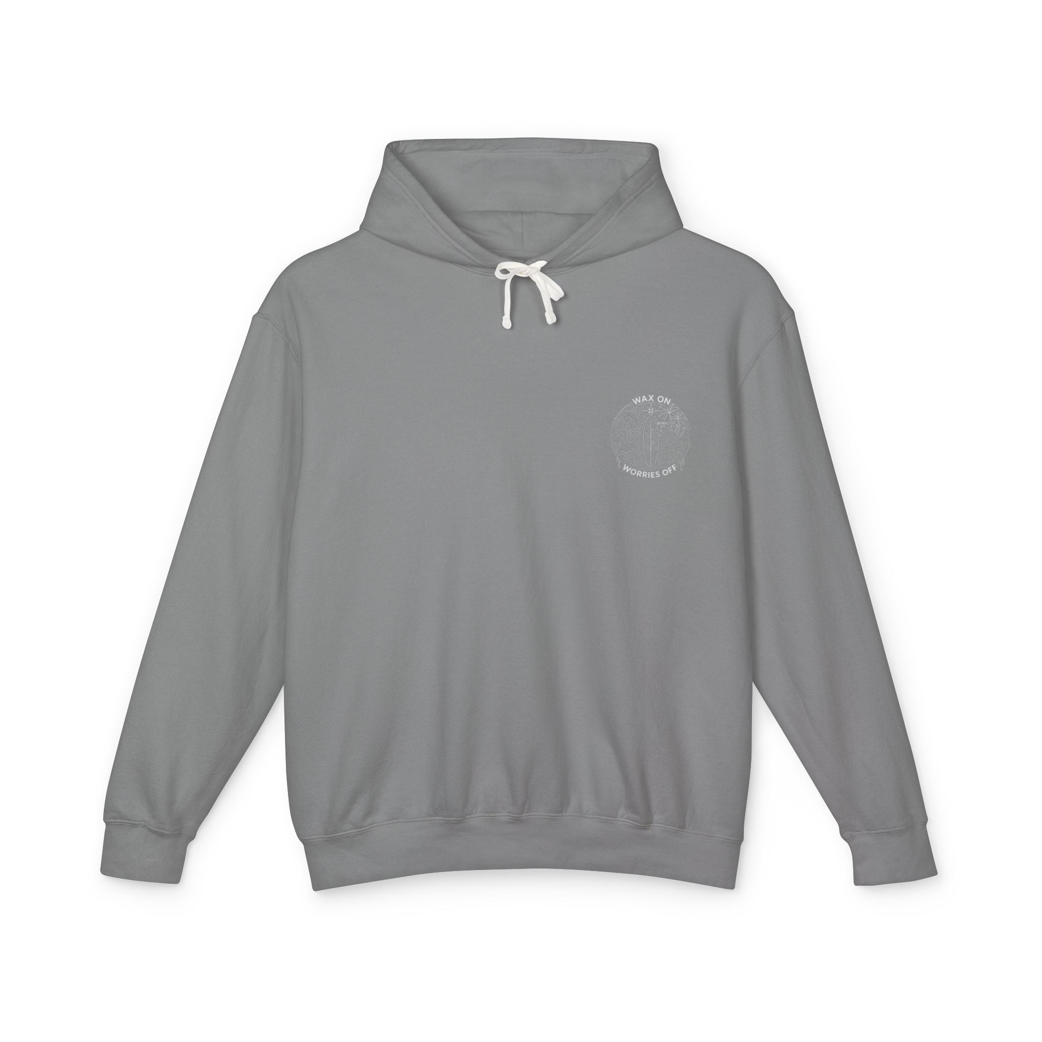 Vintage 'Wax On' Hoodie - Pencil White - Classic