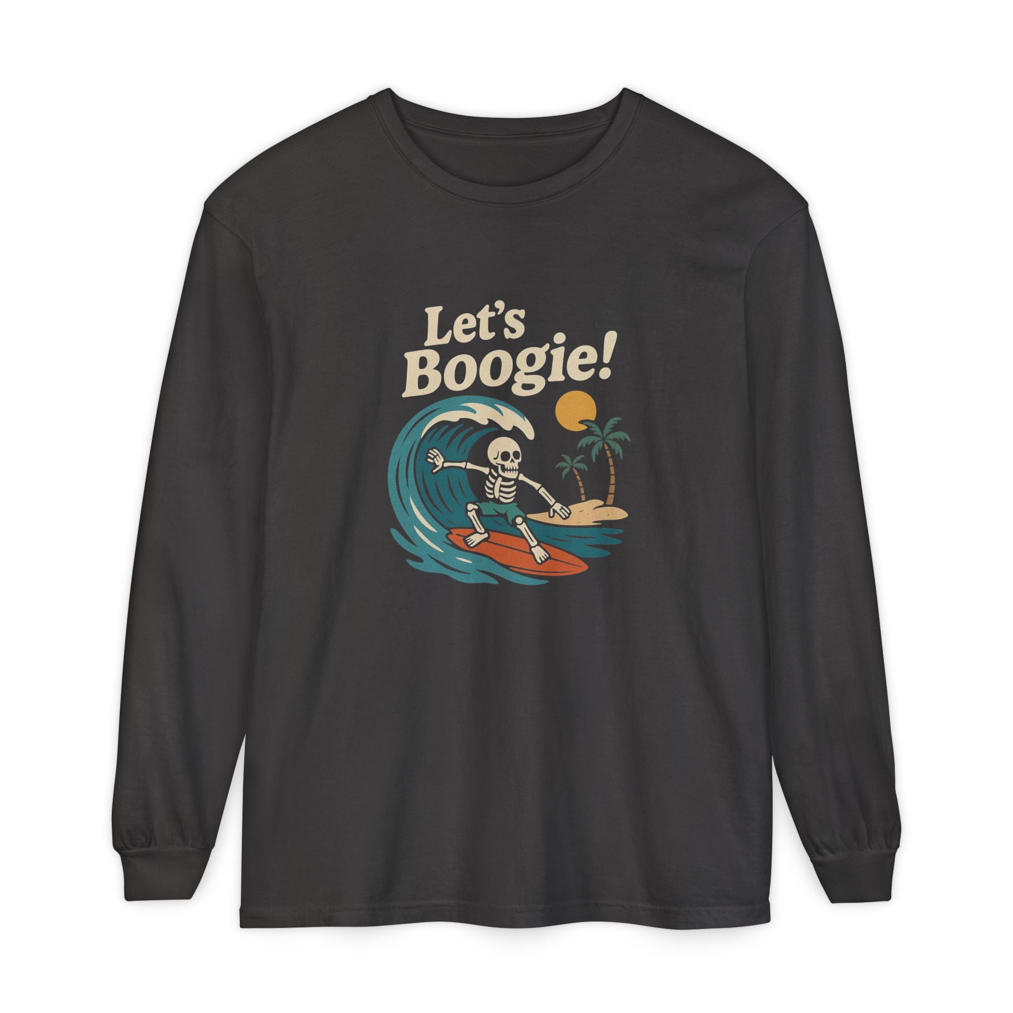 Skully 'Let's Boogie!' Long Sleeve Tee - Bold Front