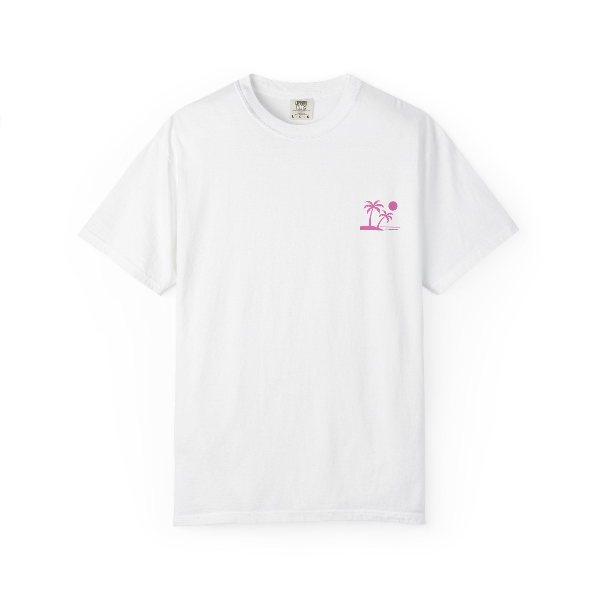 Tropic Beach 'Seas The Day' Relaxed Tee - Hot Summer Pink