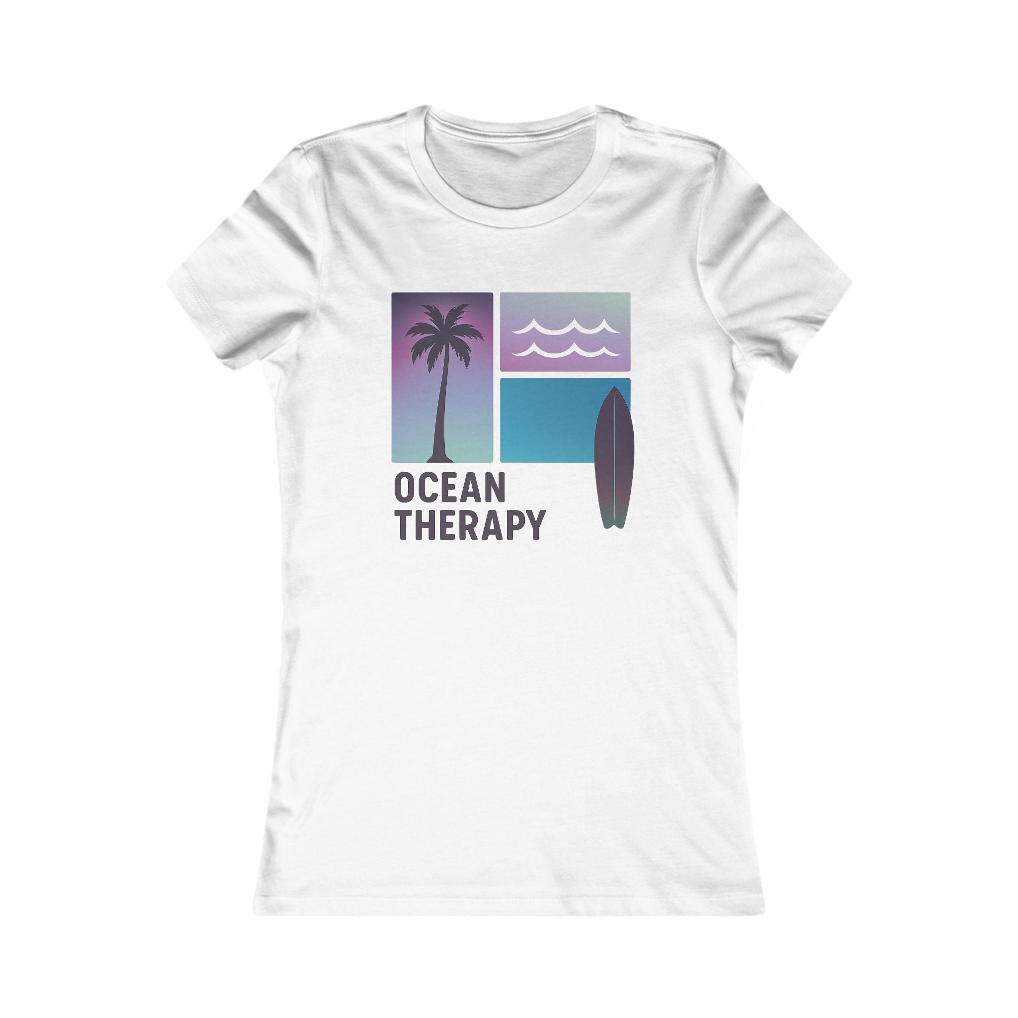 Ocean Therapy Favorite Tee - Beach Block Purple