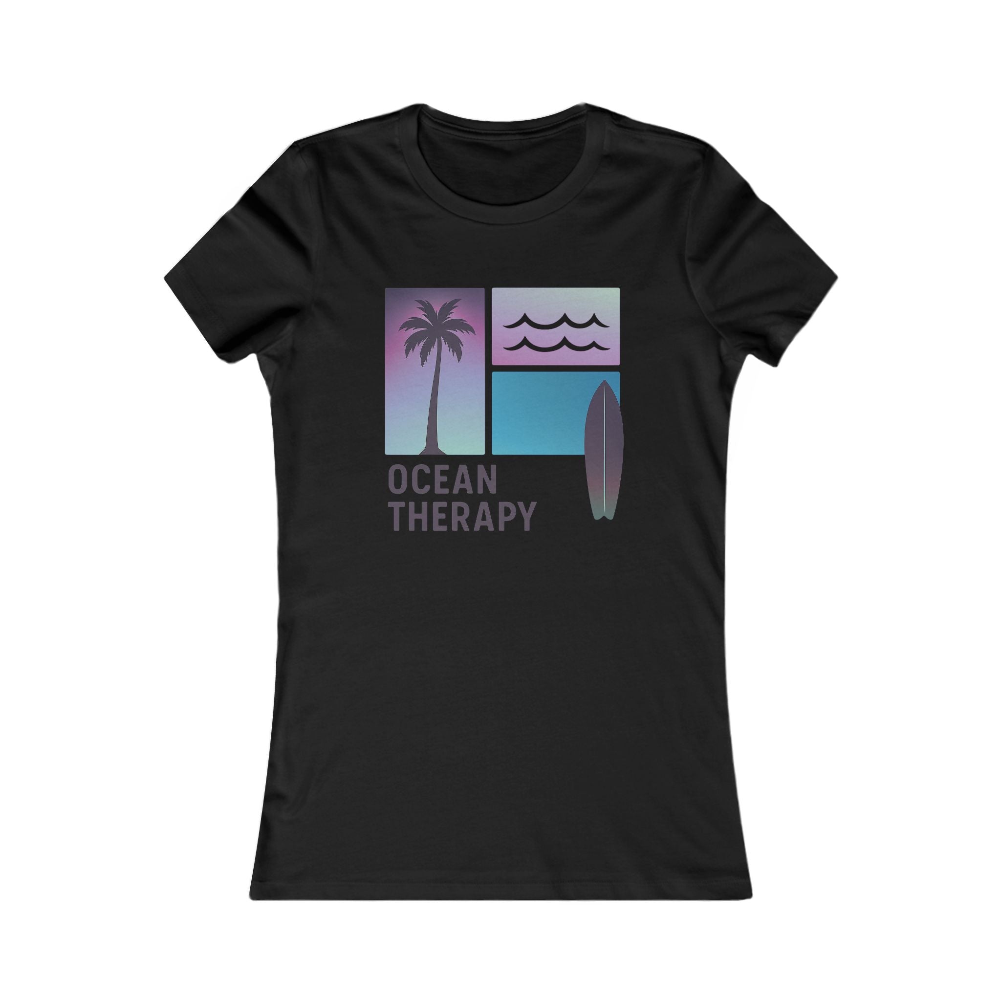 Ocean Therapy Favorite Tee - Beach Block Purple