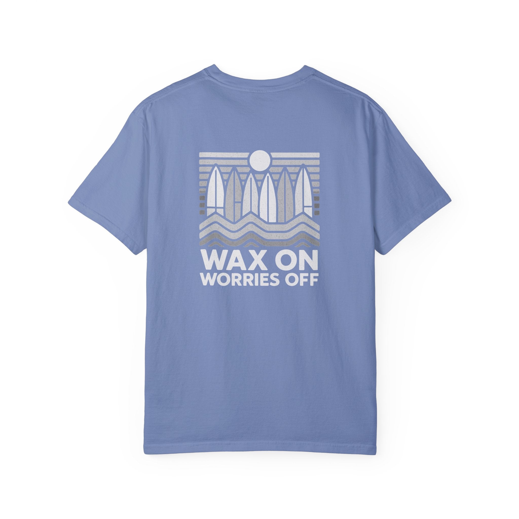 Boards Up 'Wax On' Relaxed Tee - Wave White