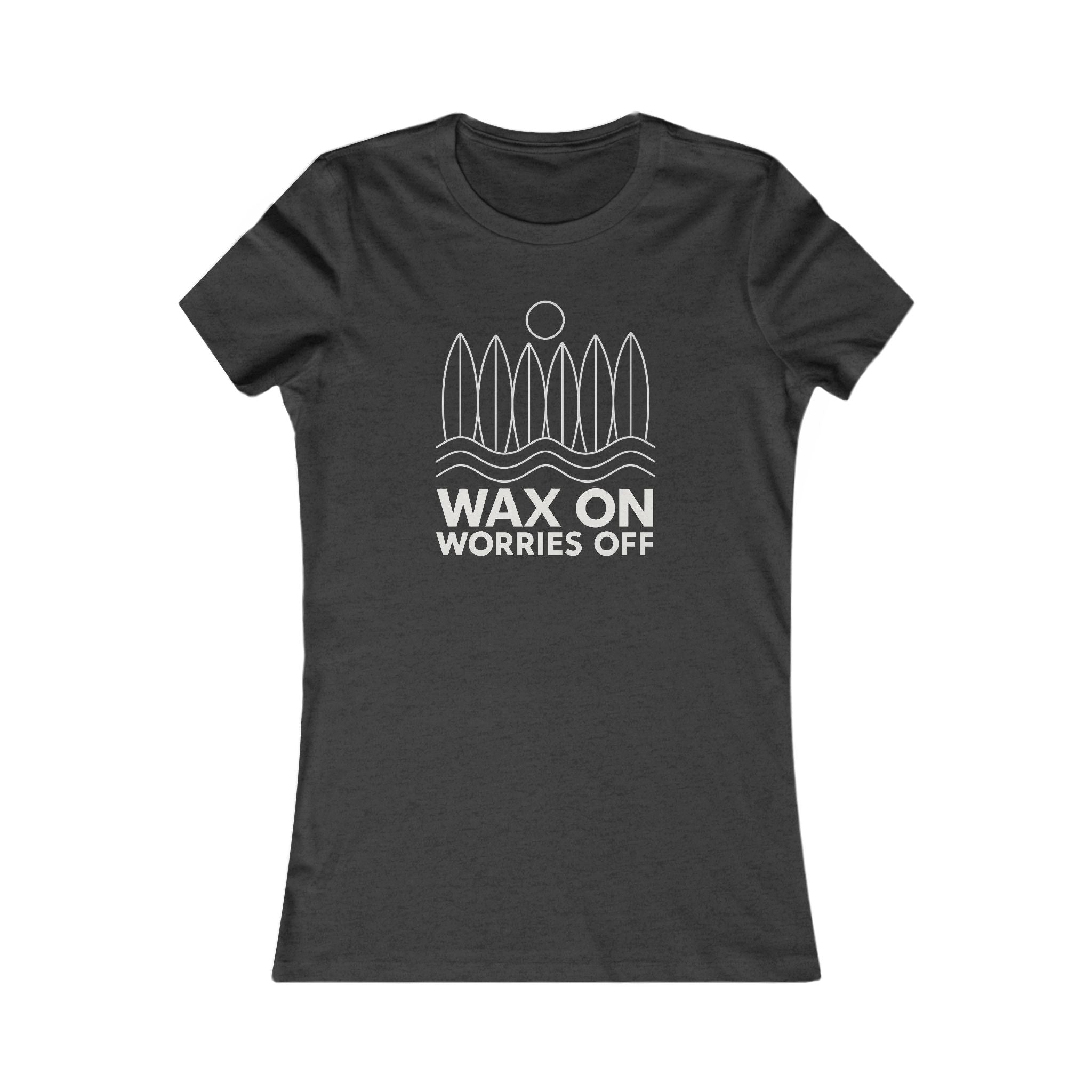 Boards Up 'Wax On' Favorite Tee - White Outline