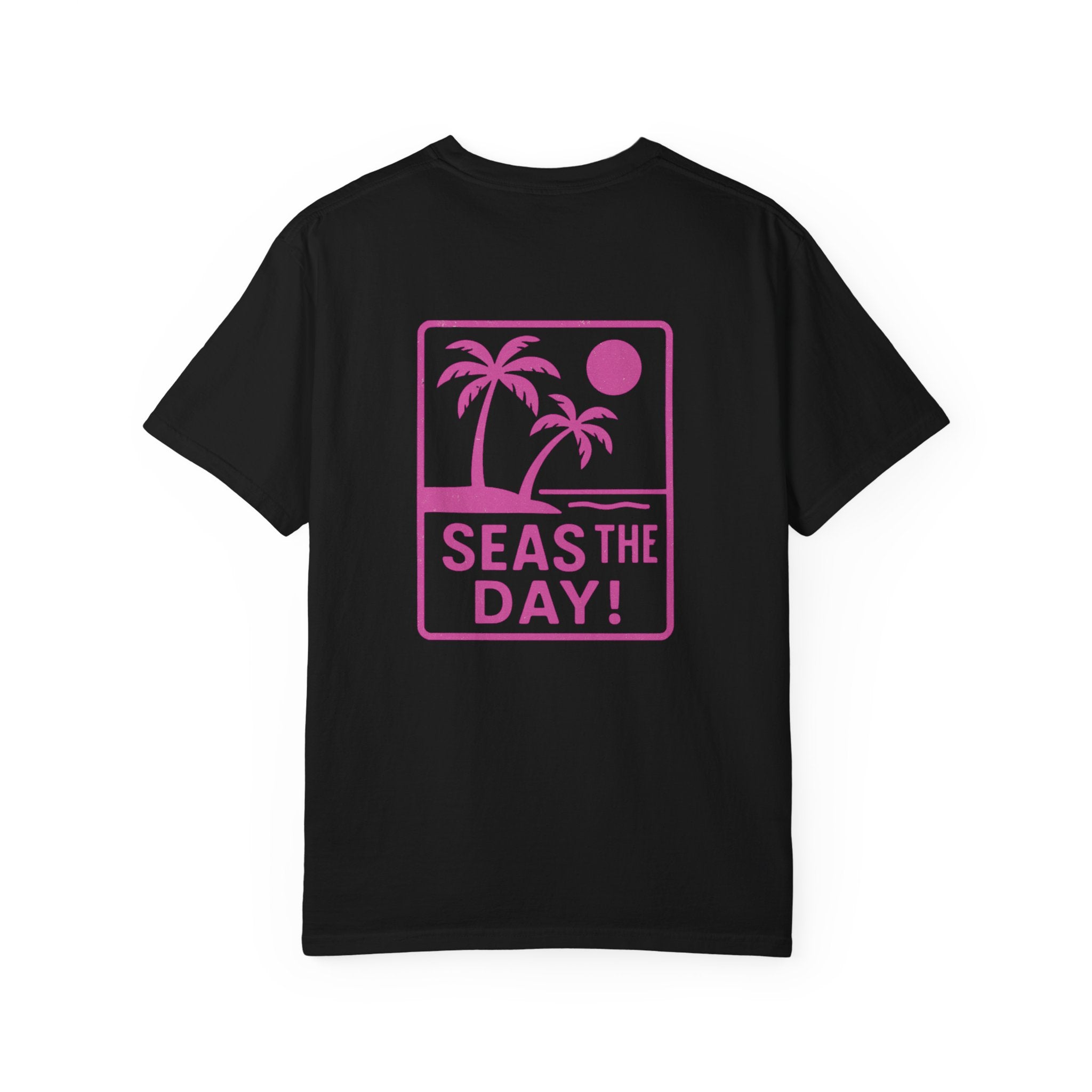 Tropic Beach 'Seas The Day' Relaxed Tee - Hot Summer Pink