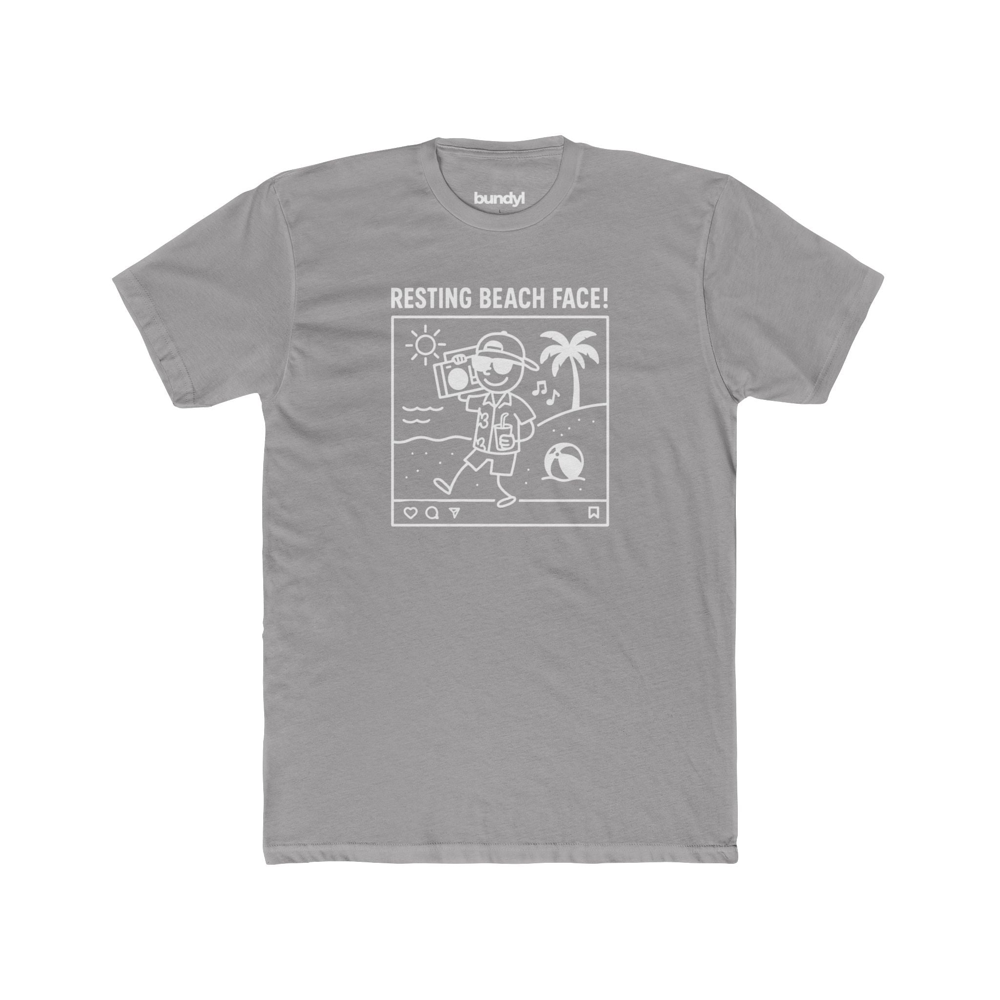 Resting Beach Face! Fitted Tee - Boombox