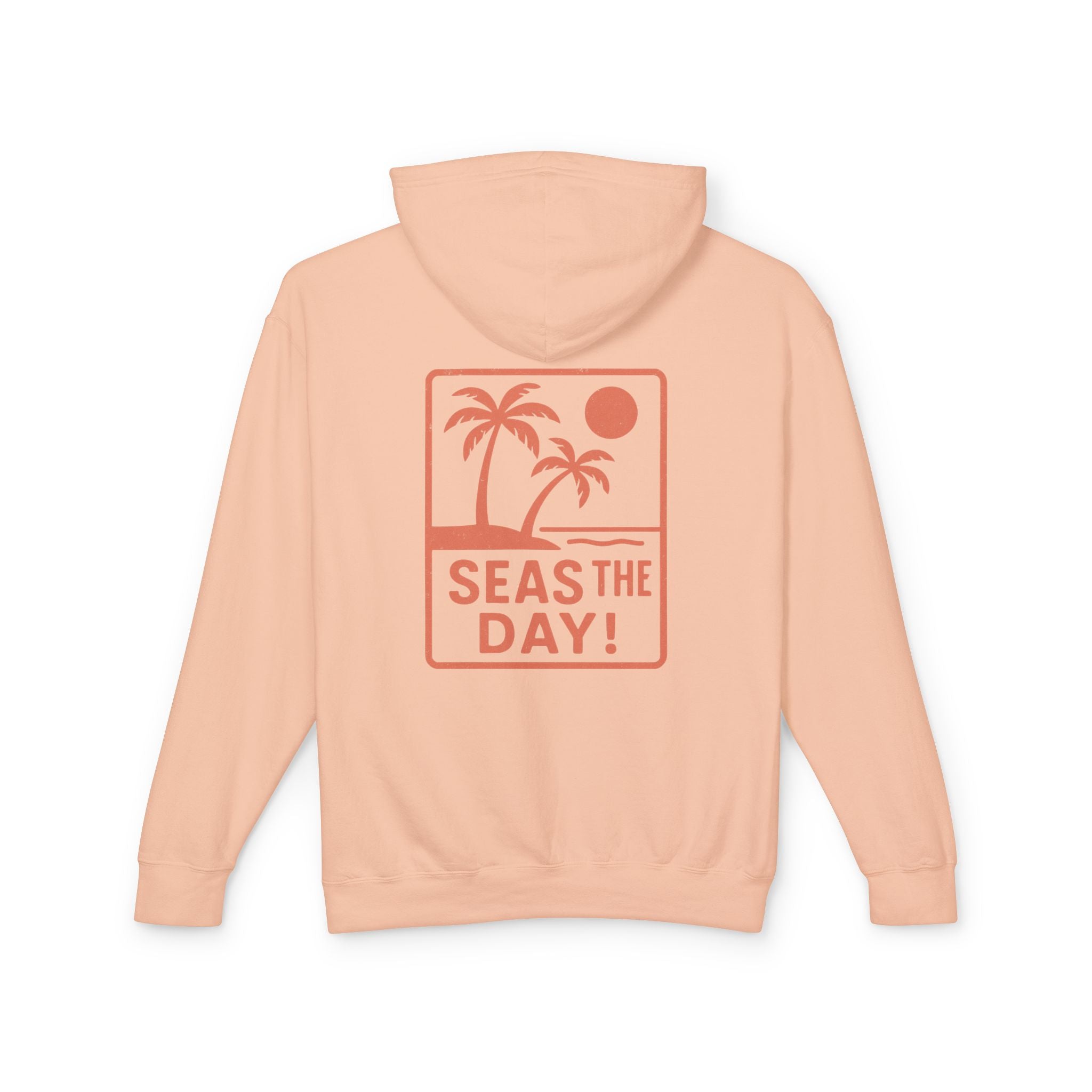 Tropic Beach 'Seas the Day' Hoodie - Sunset Orange