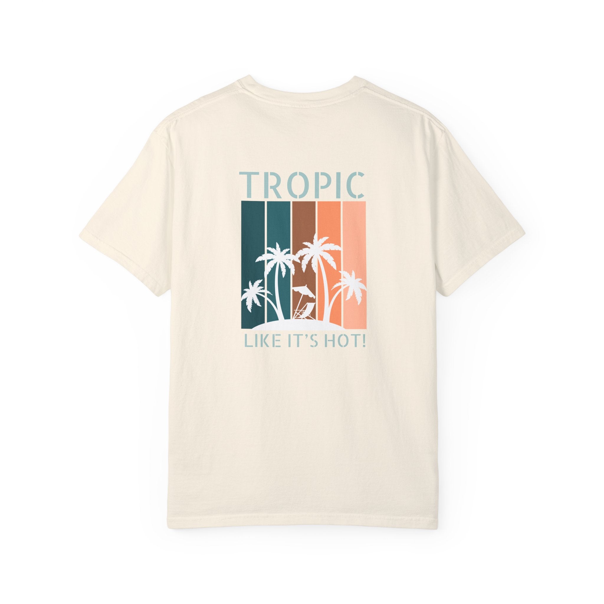 Tropic Panels Relaxed Tee - Peaches & Cream