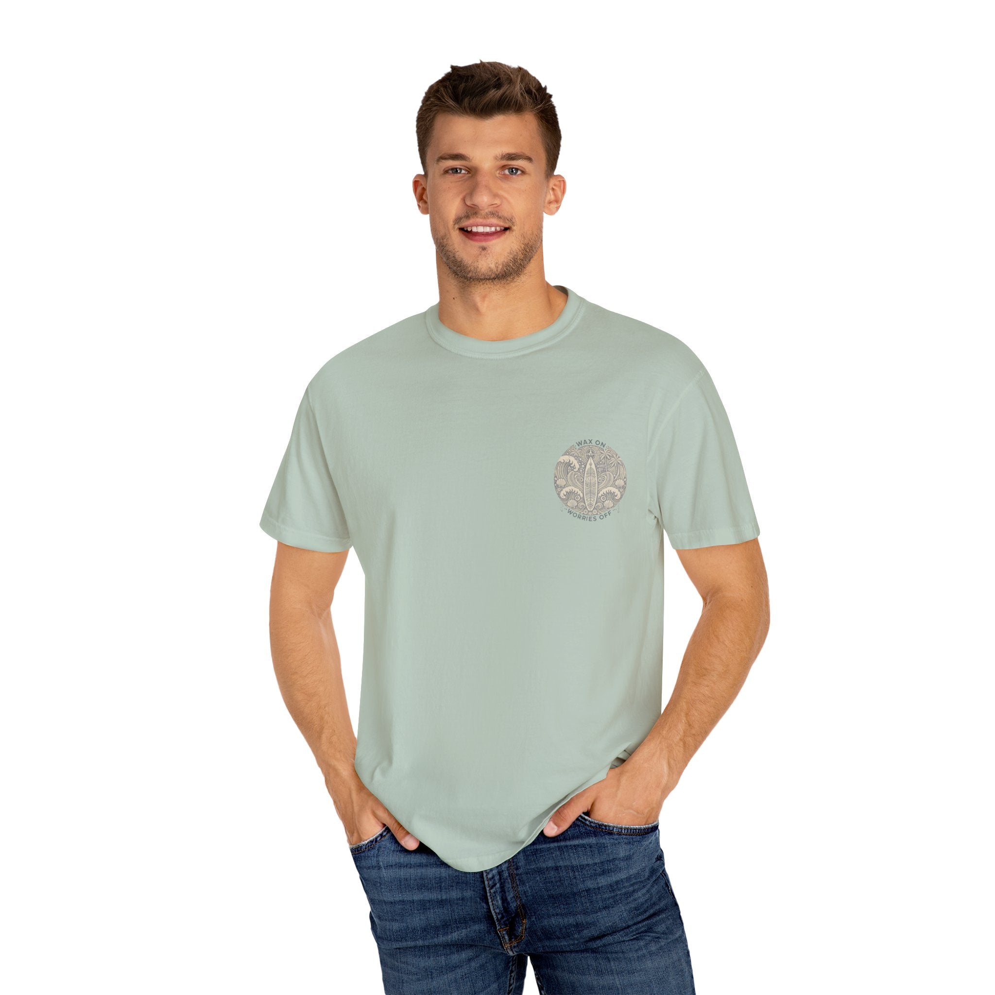 Vintage 'Wax On' Relaxed Tee - Sand