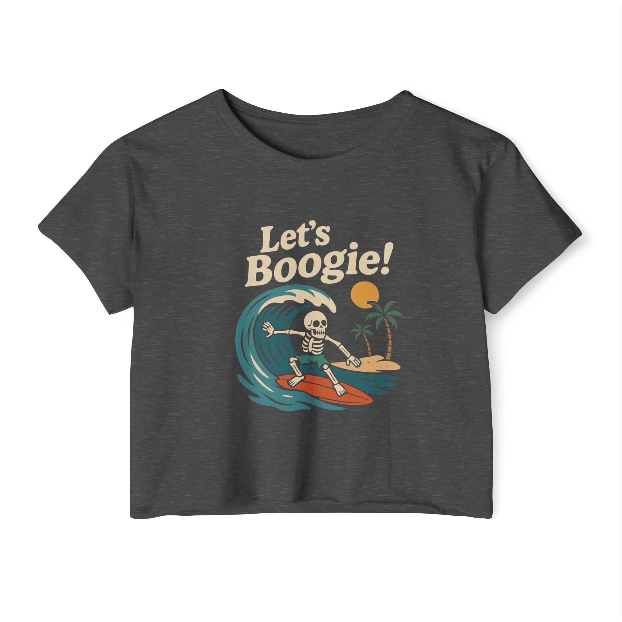Skully 'Let's Boogie' Festival Crop Top