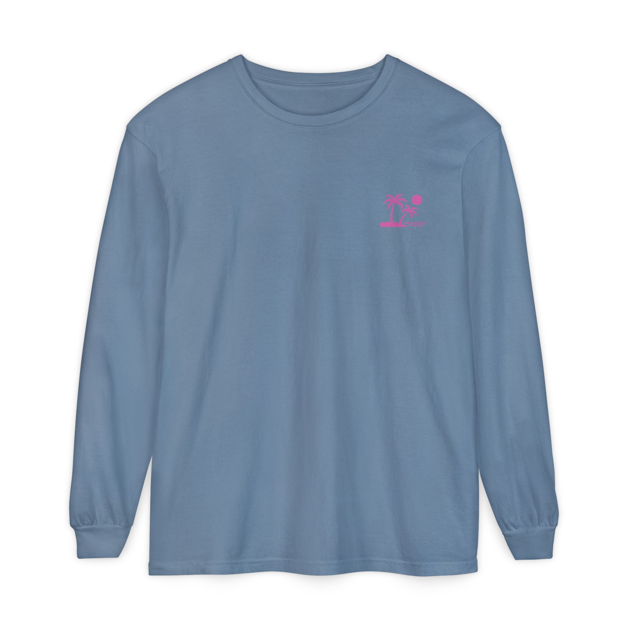 Tropic Beach 'Seas the Day' Long Sleeve Tee - Hot Summer Pink