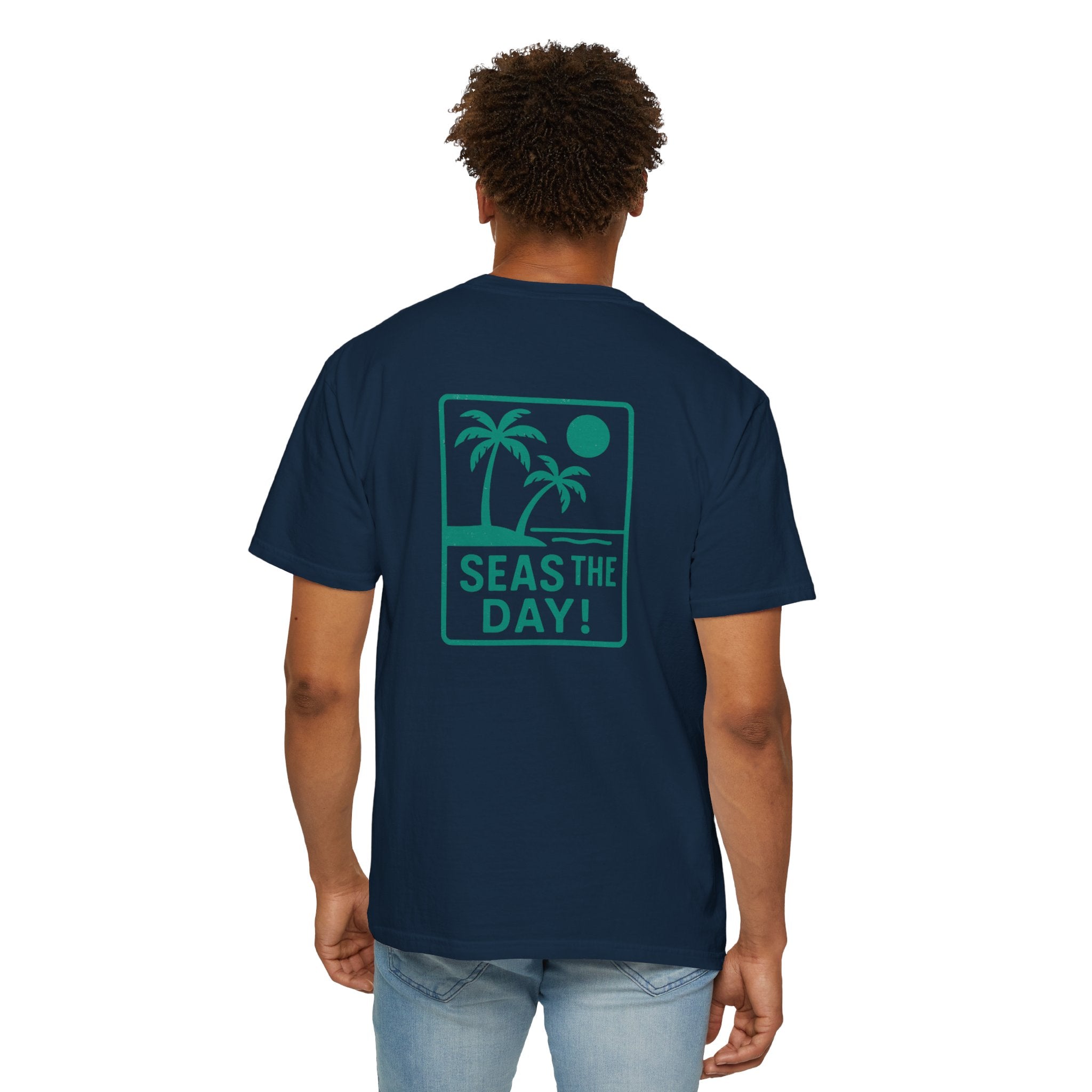 Tropic Beach 'Seas the Day' Relaxed Tee - Seafoam Green