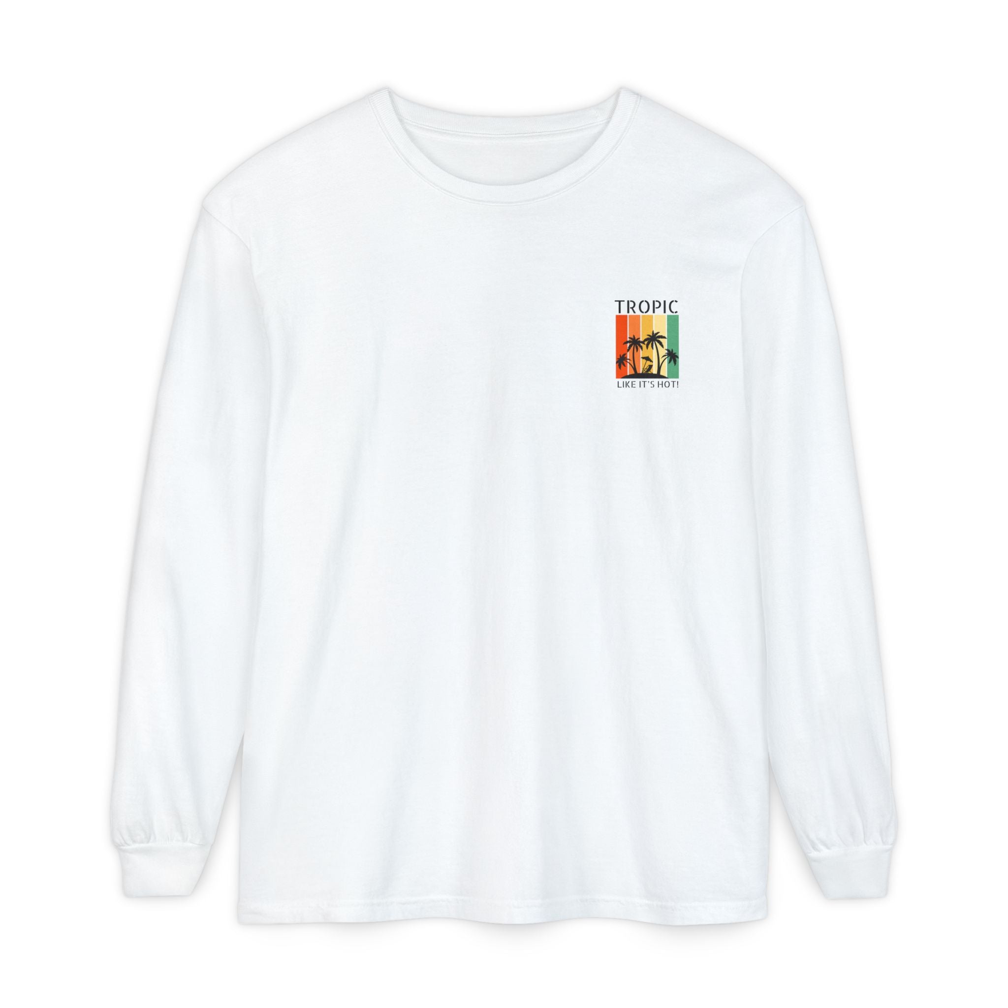 Tropic Panels Long Sleeve Tee - Rainbow Sunset