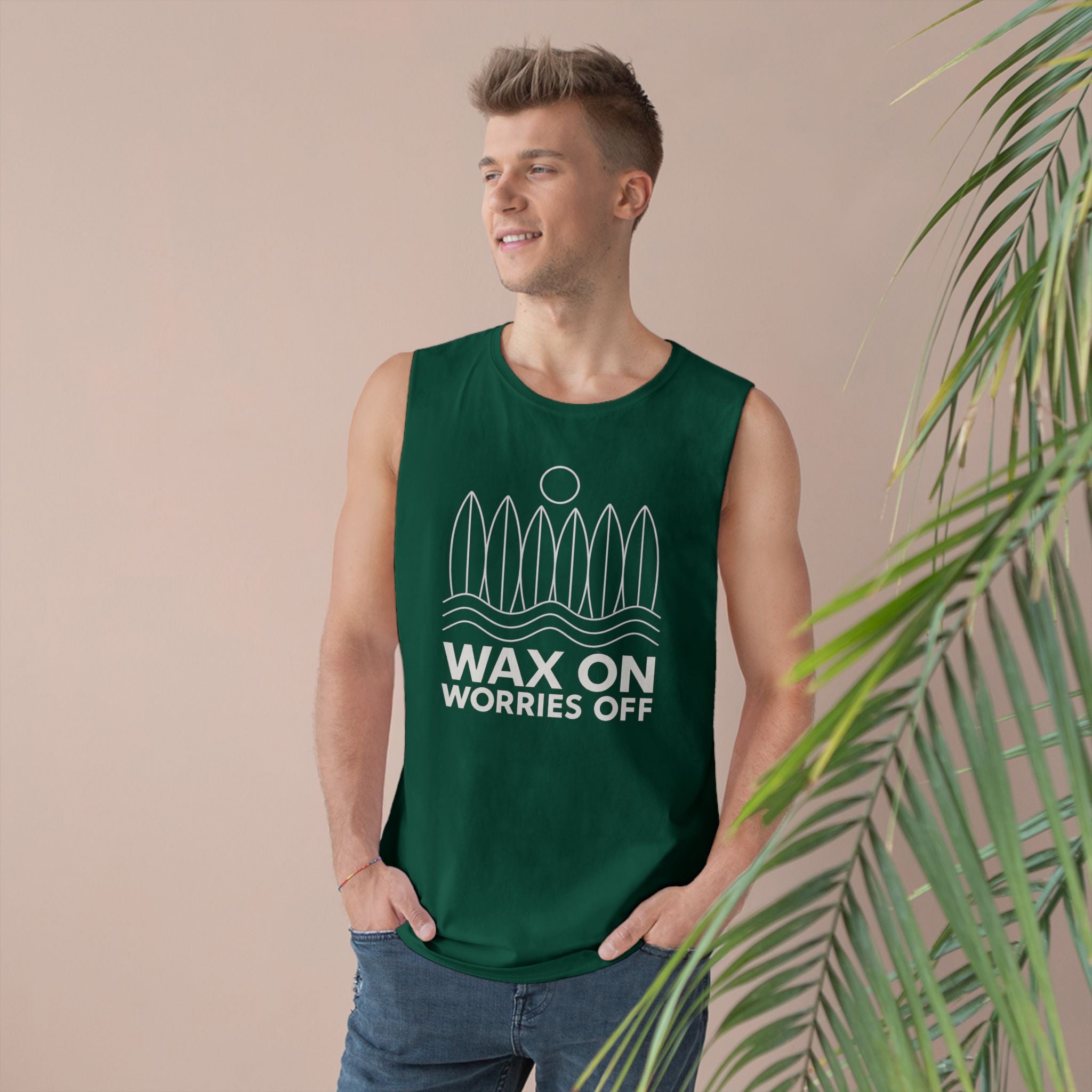 Boards Up 'Wax On' Chill Tank - White Outline