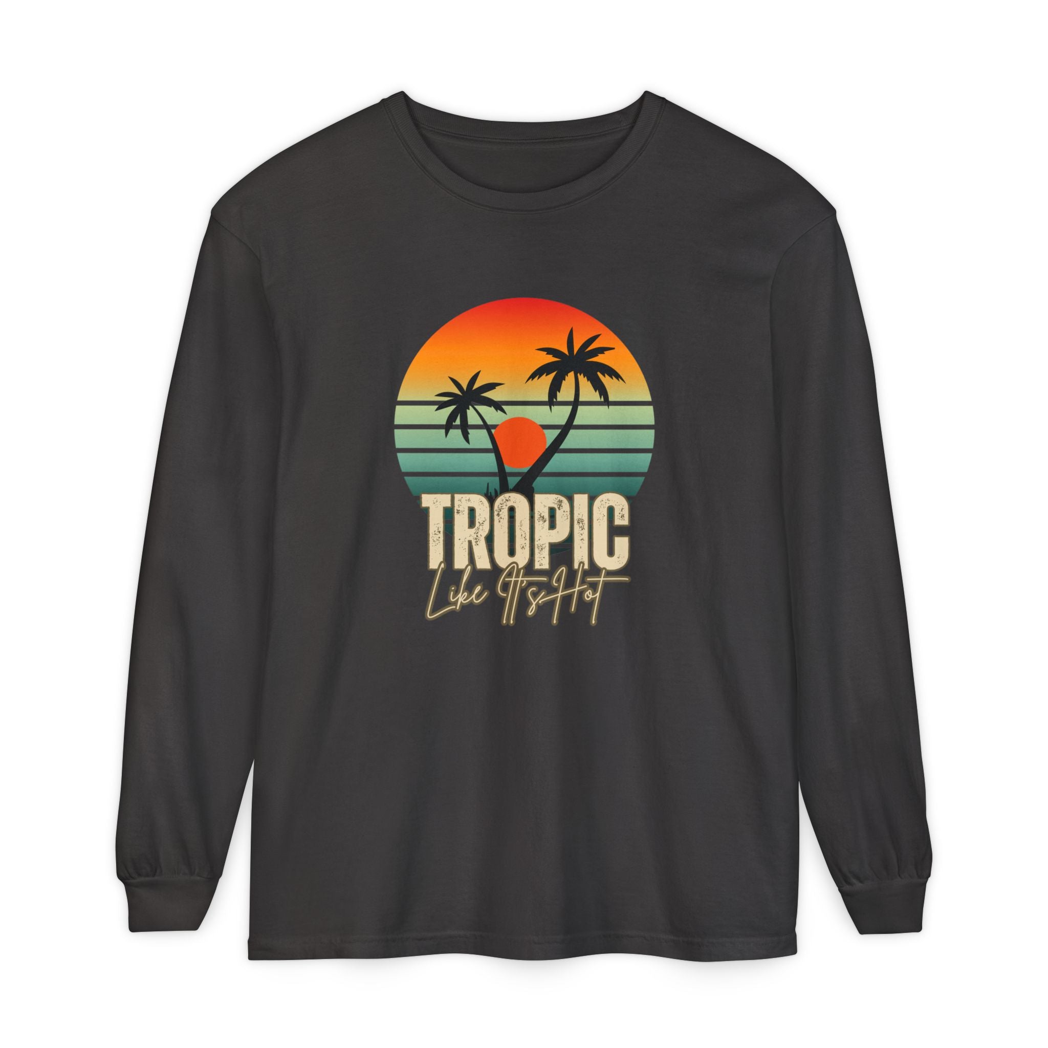 'Tropic Like It's Hot' Sunset Long Sleeve Tee