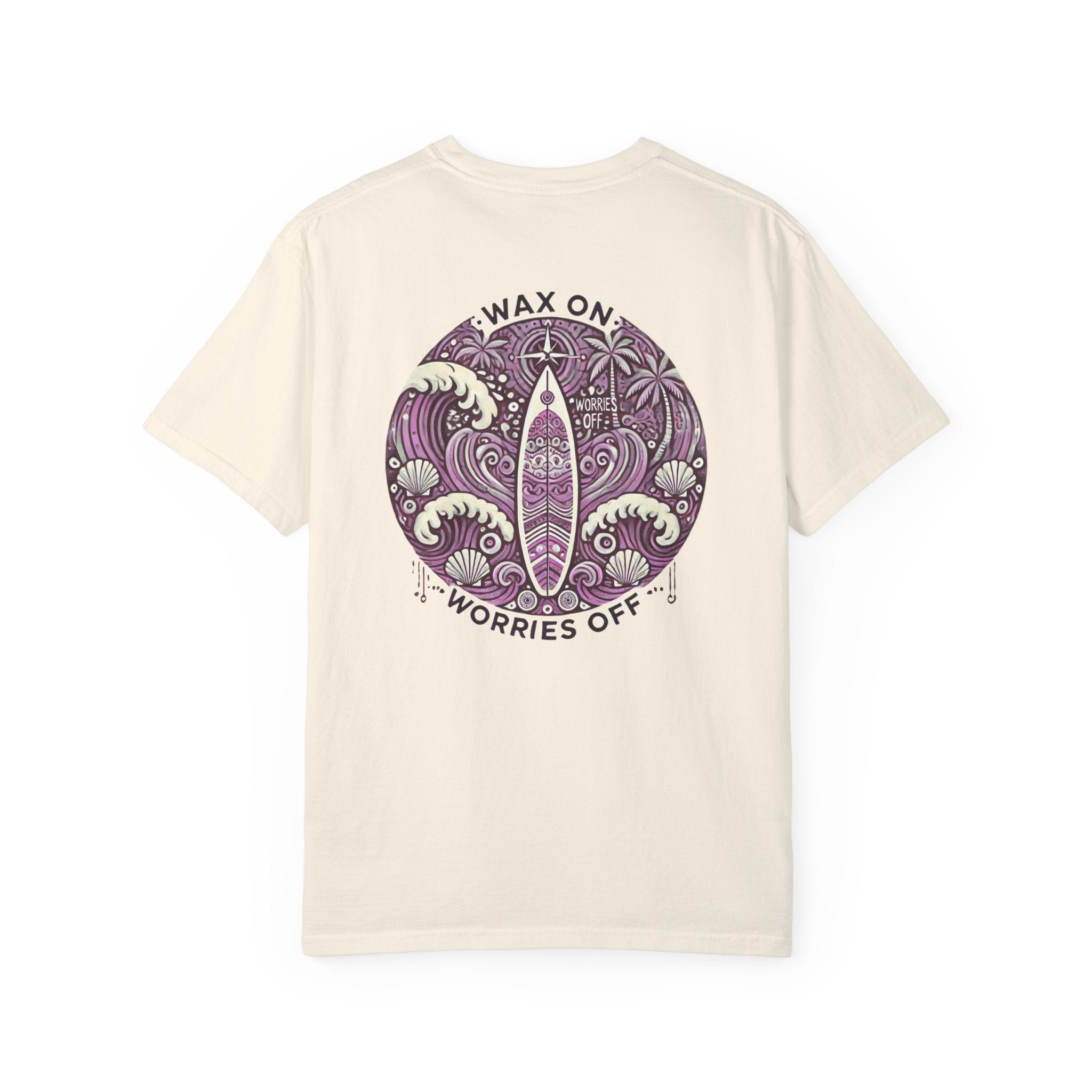 Vintage 'Wax On' Relaxed Tee - Lilac